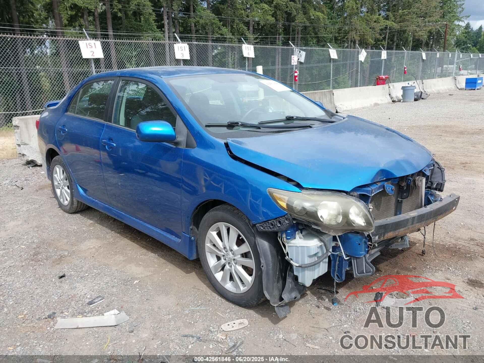 TOYOTA COROLLA 2009 - 1NXBU40E89Z163321