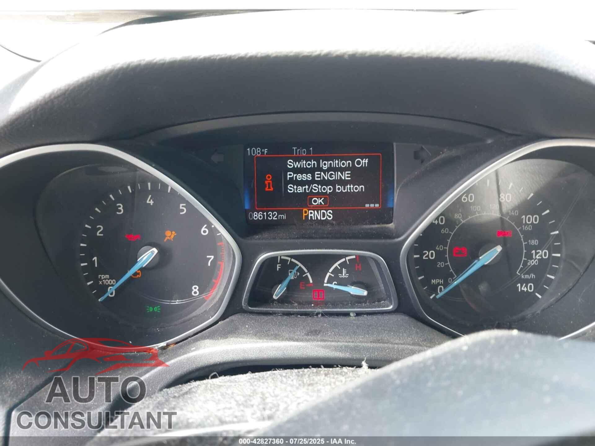 FORD FOCUS 2016 - 1FADP3N27GL256143