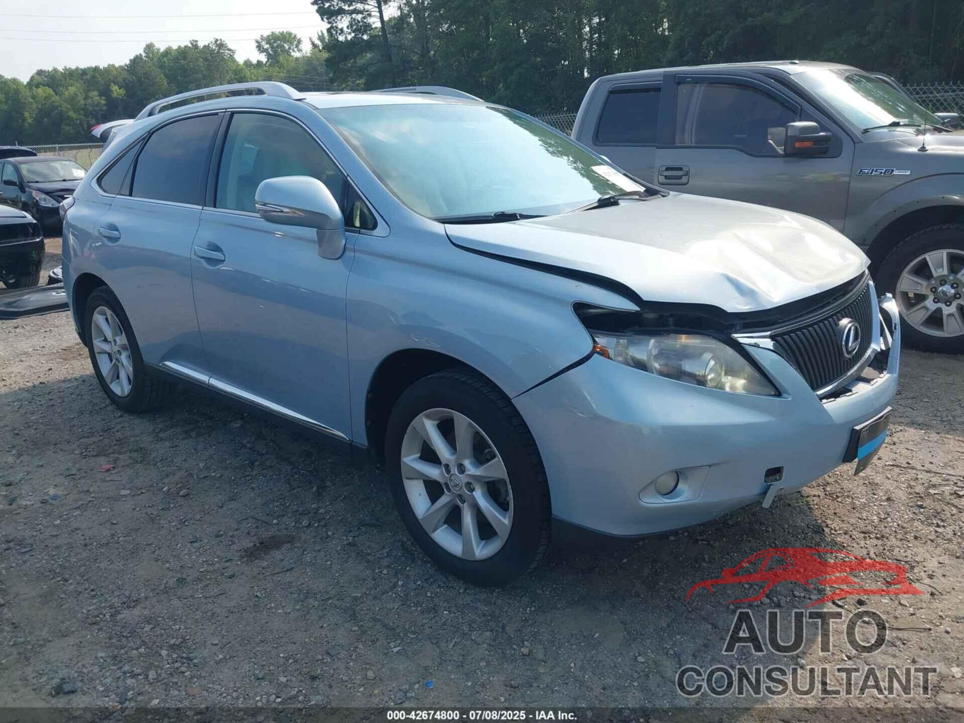 LEXUS RX 350 2010 - 2T2ZK1BA7AC001954