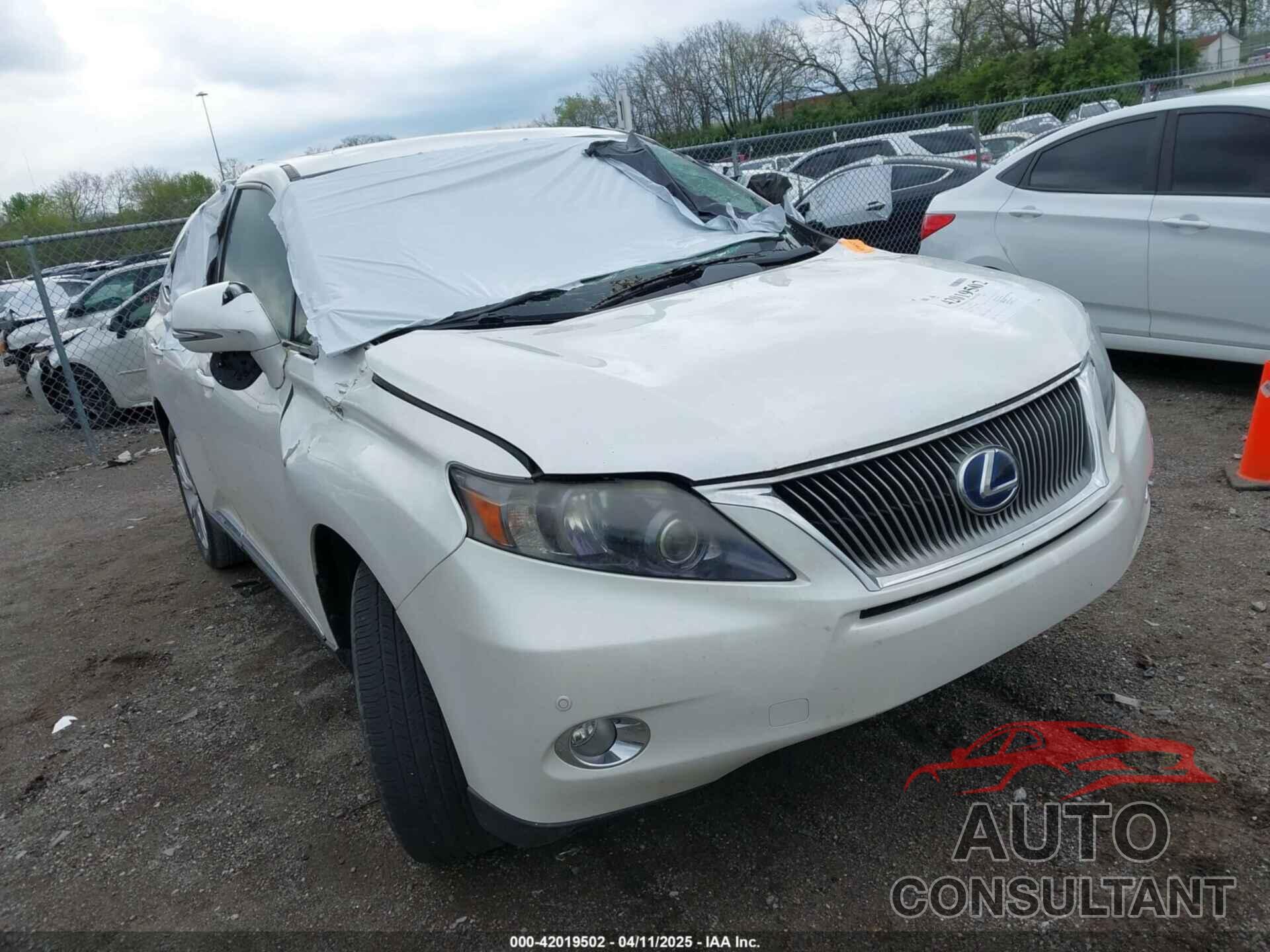 LEXUS RX 450H 2010 - JTJZB1BAXA2401460
