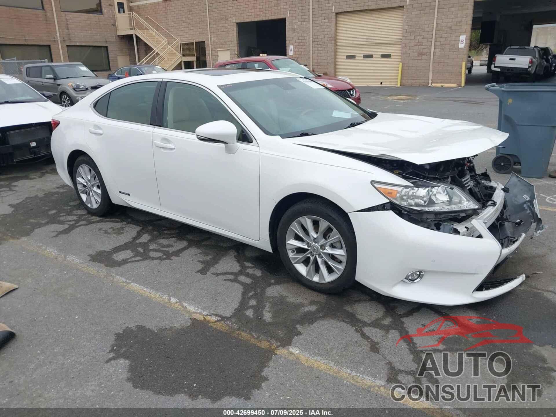 LEXUS ES 300H 2014 - JTHBW1GG6E2042246