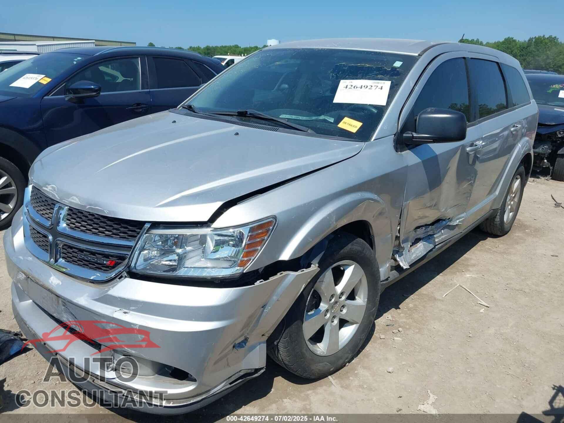 DODGE JOURNEY 2013 - 3C4PDCAB4DT509389