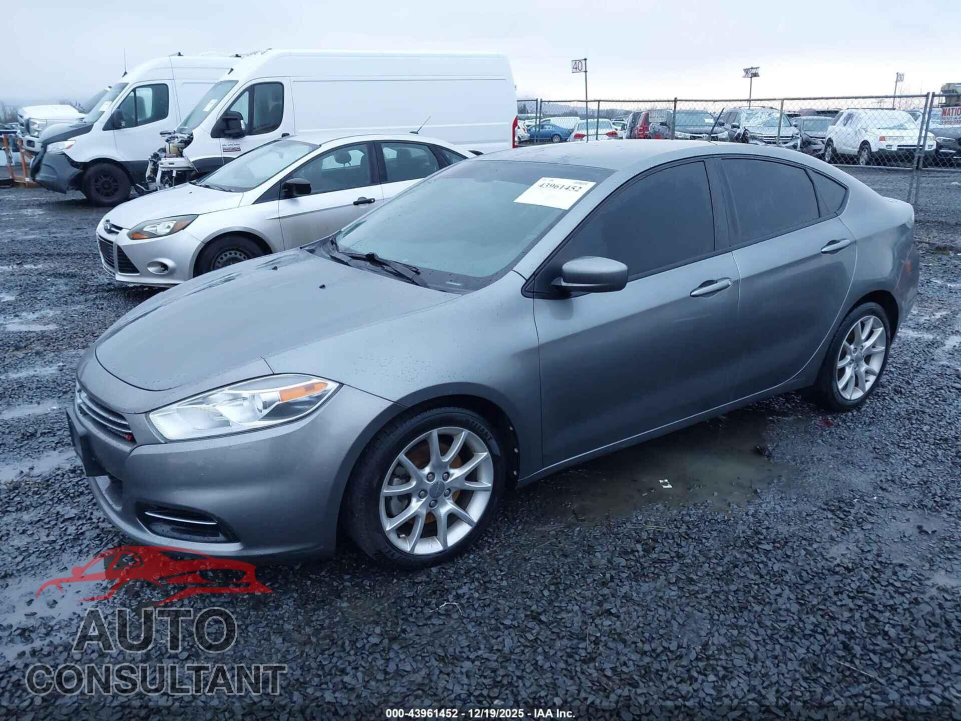 DODGE DART 2013 - 1C3CDFBA6DD213967