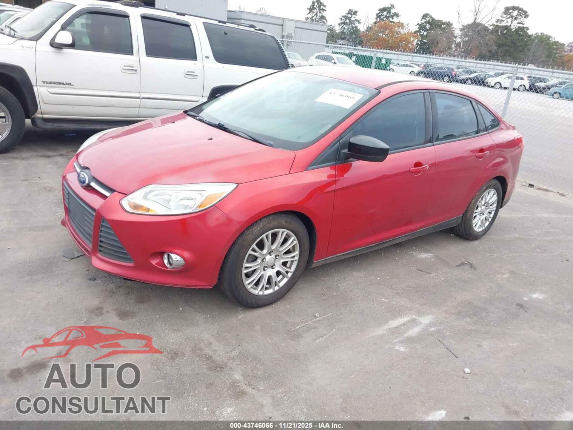 FORD FOCUS 2012 - 1FAHP3F2XCL246331