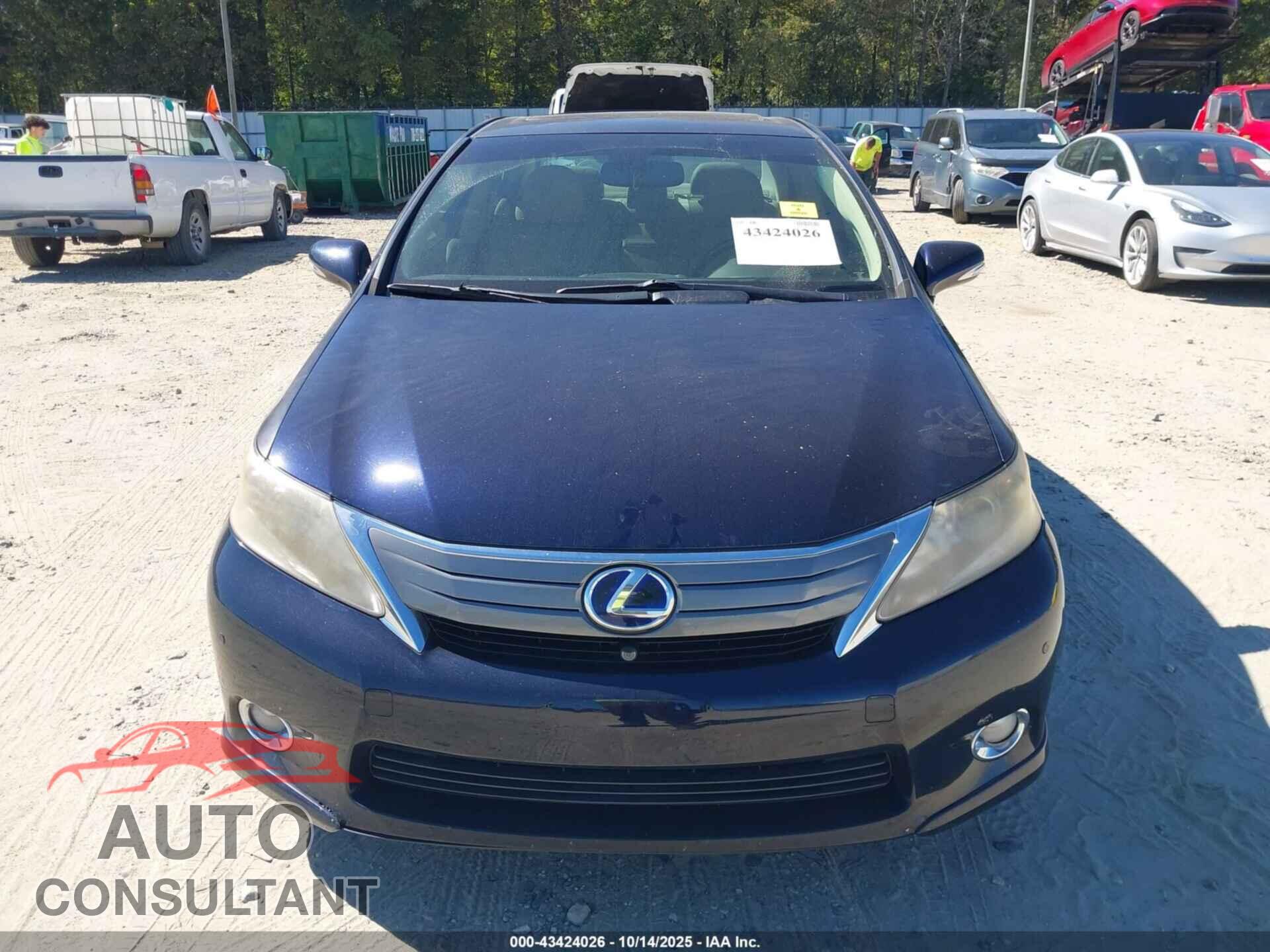 LEXUS HS 250H 2010 - JTHBB1BA6A2016156