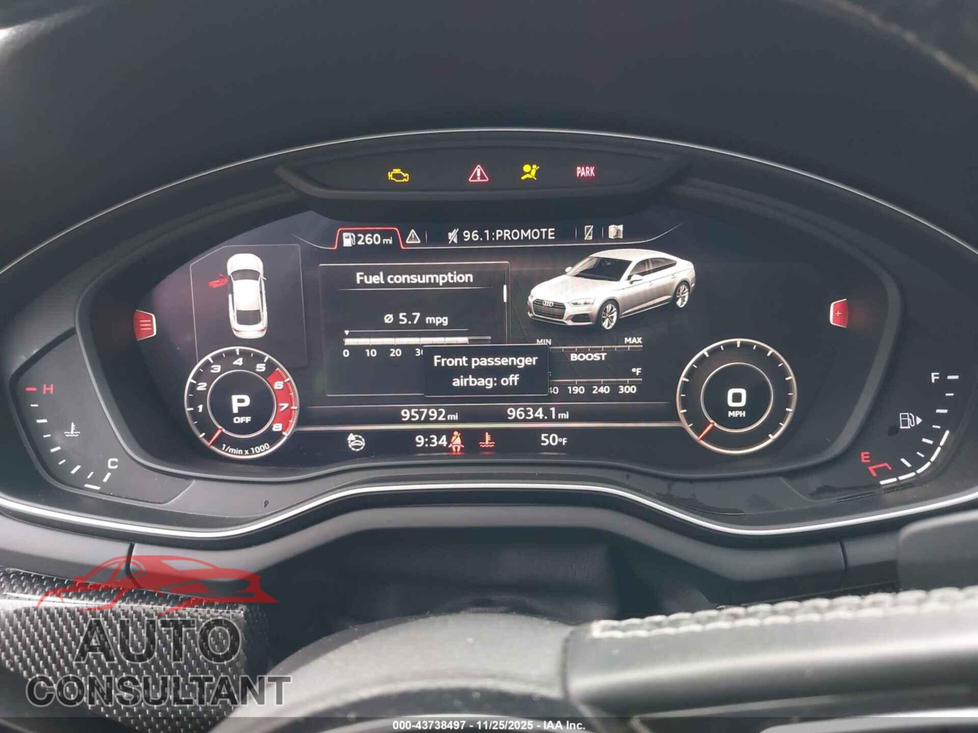 AUDI S5 2018 - WAUB4CF57JA005982