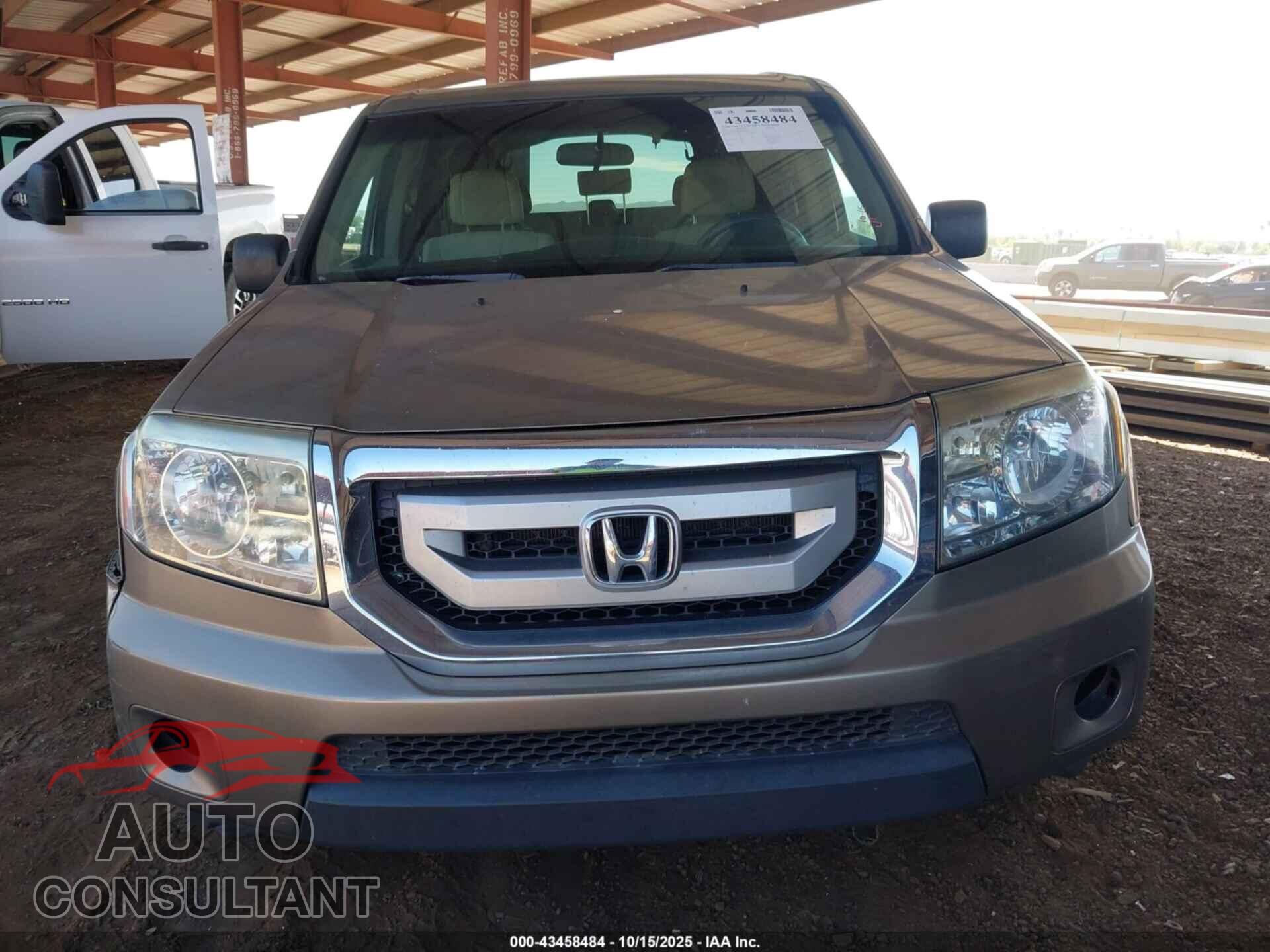 HONDA PILOT 2011 - 5FNYF4H20BB027587