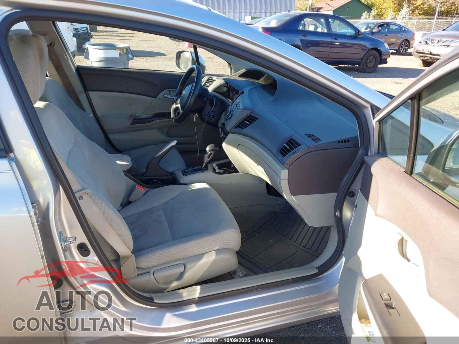 HONDA CIVIC 2012 - 19XFB2F58CE355545