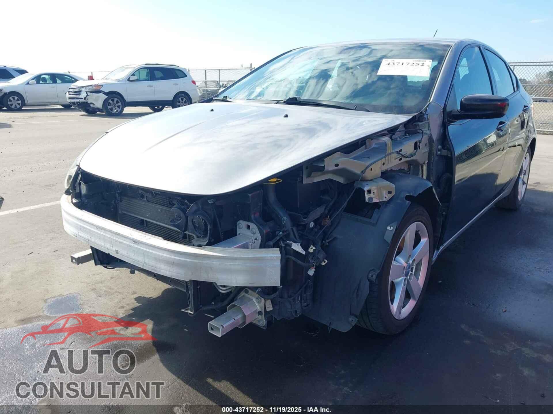 DODGE DART 2015 - 1C3CDFBB0FD238312