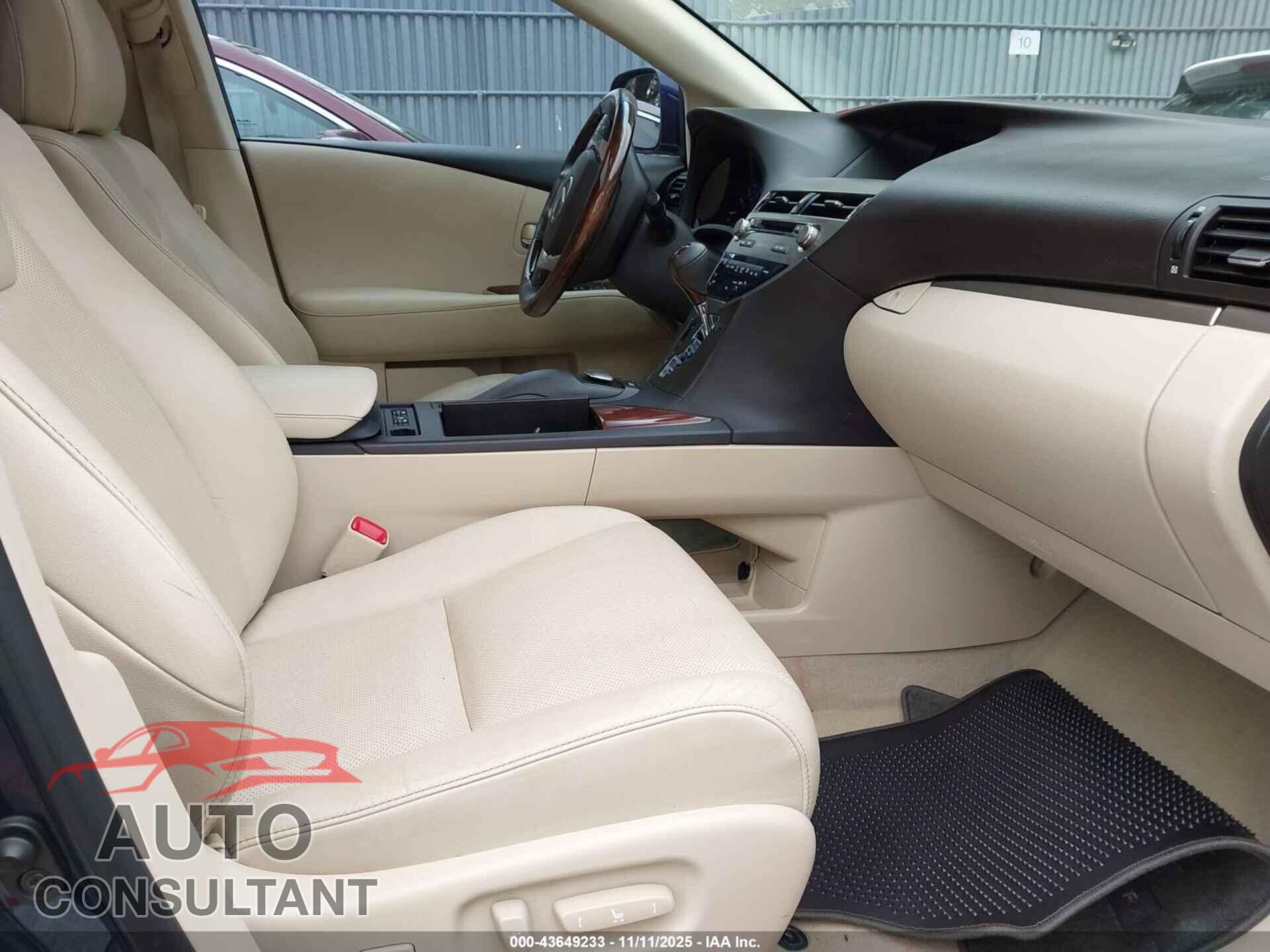 LEXUS RX 350 2013 - 2T2BK1BA3DC168043