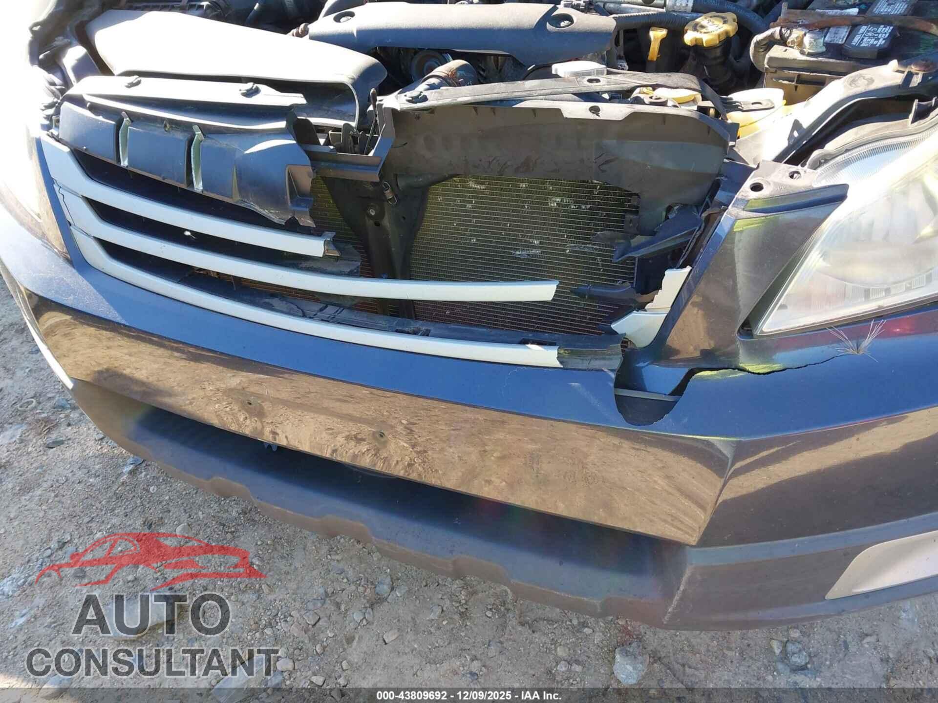 SUBARU OUTBACK 2011 - 4S4BRBCC3B3345665