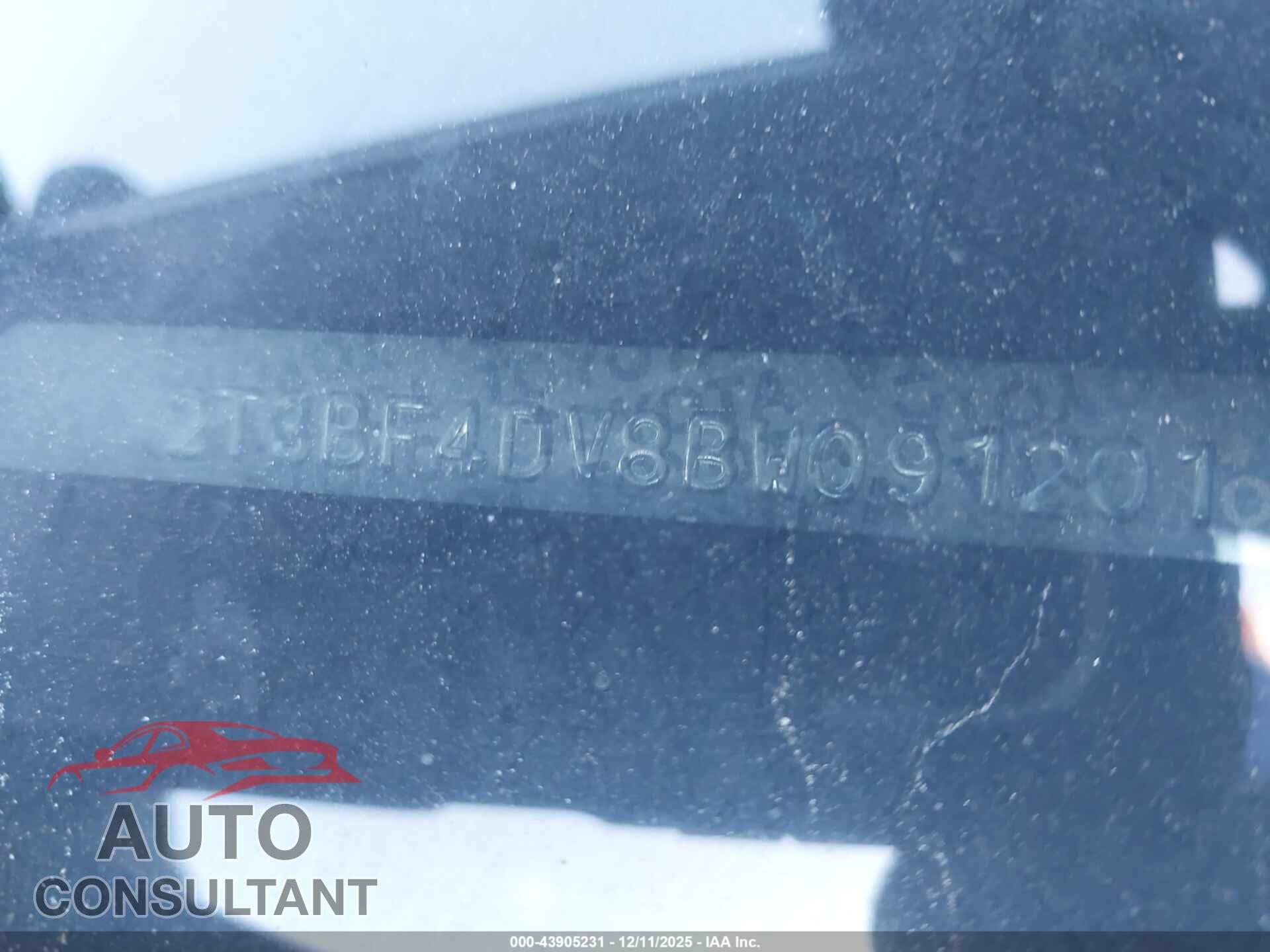 TOYOTA RAV4 2011 - 2T3BF4DV8BW091201