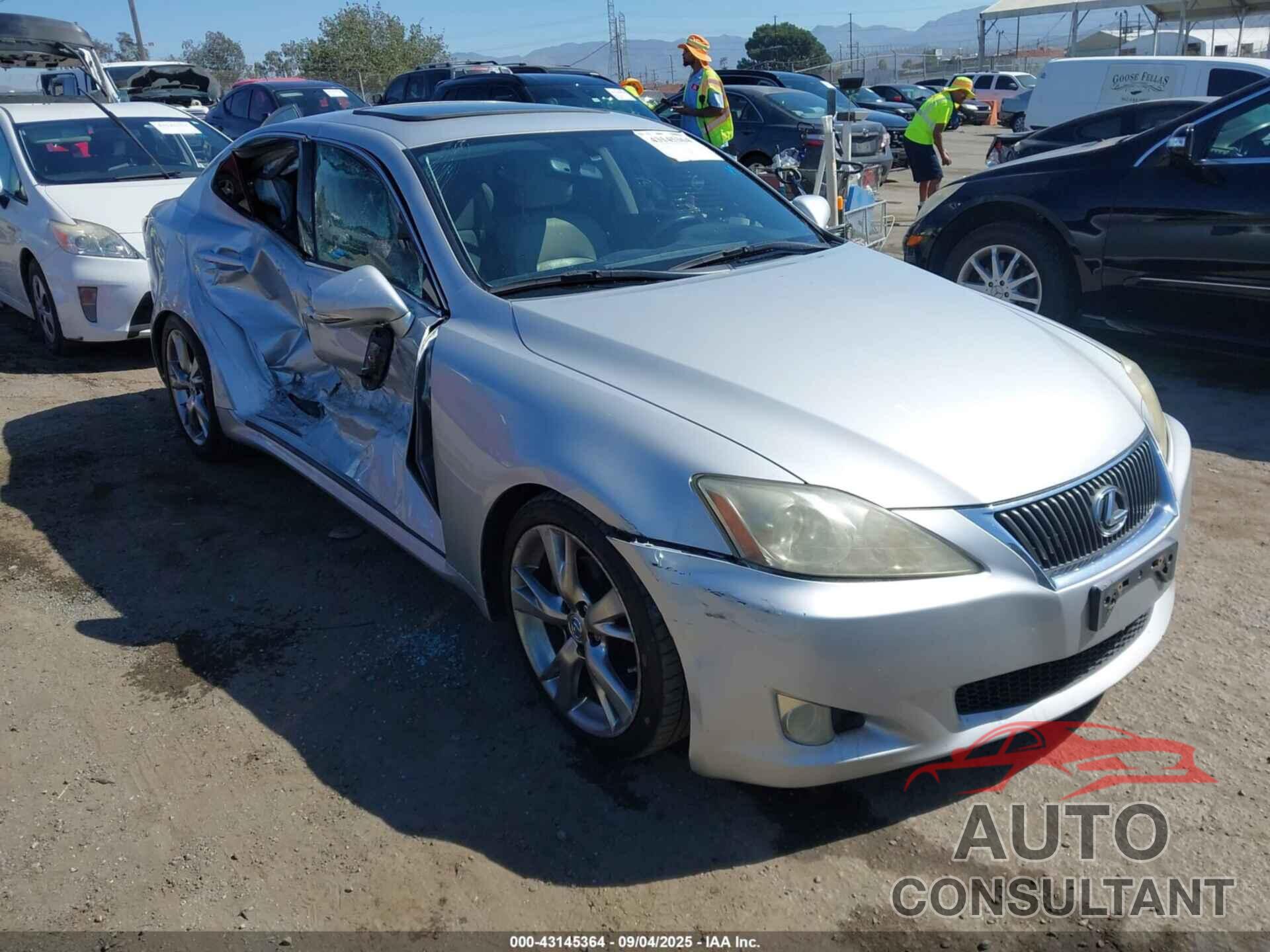 LEXUS IS 250 2009 - JTHBK262X92086179