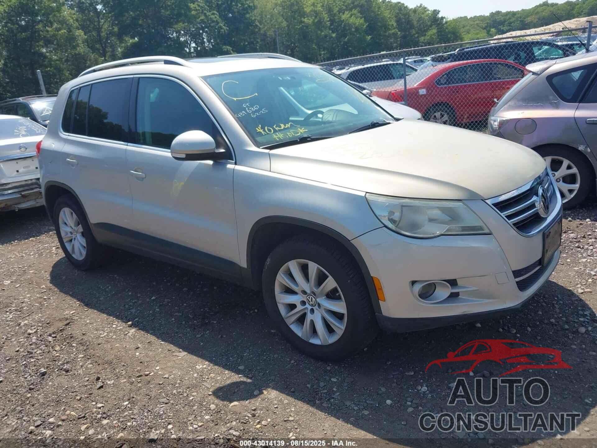 VOLKSWAGEN TIGUAN 2009 - WVGBV75N29W525333