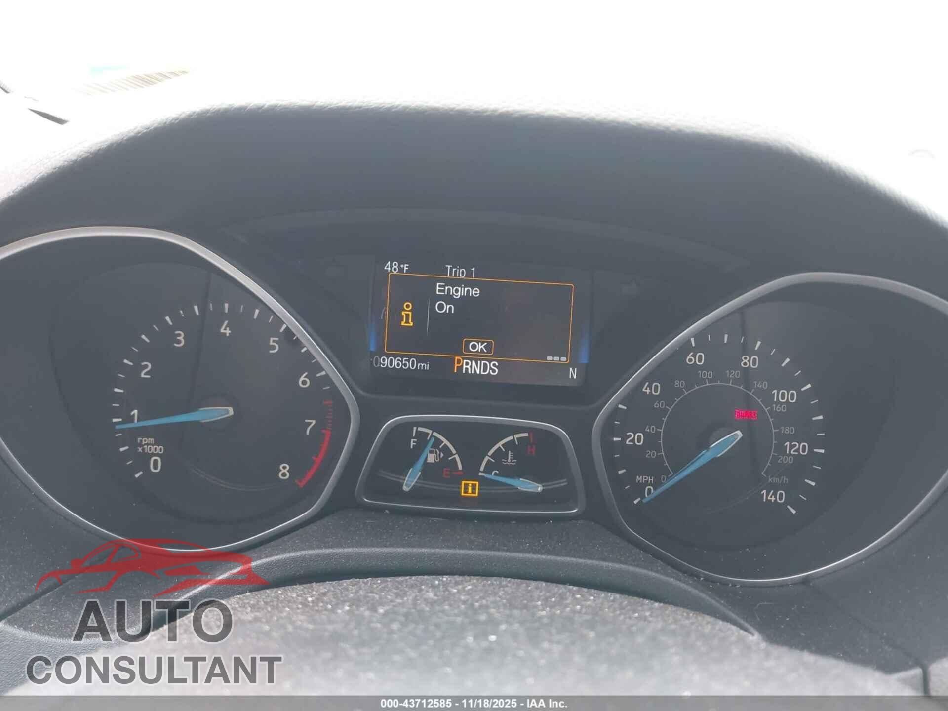 FORD FOCUS 2017 - 1FADP3H25HL201042
