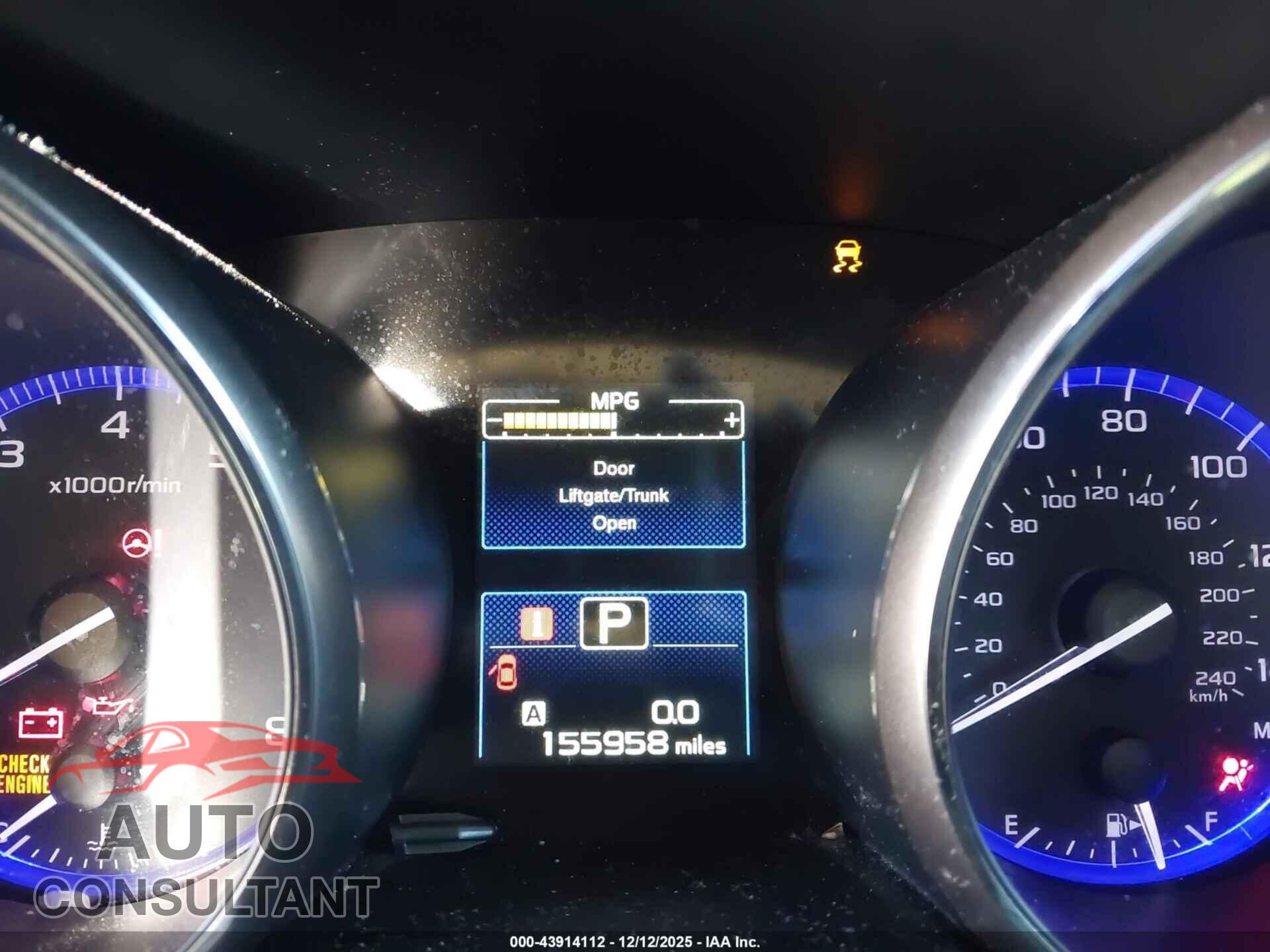 SUBARU OUTBACK 2015 - 4S4BSBLC6F3316459