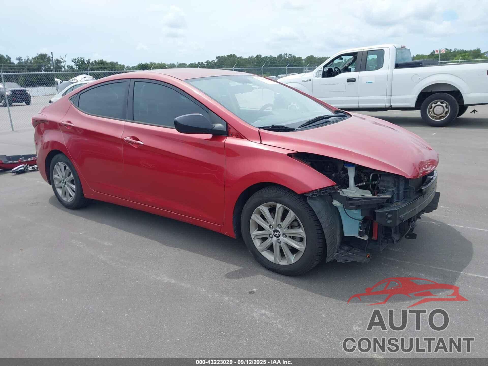 HYUNDAI ELANTRA 2014 - KMHDH4AE9EU174656
