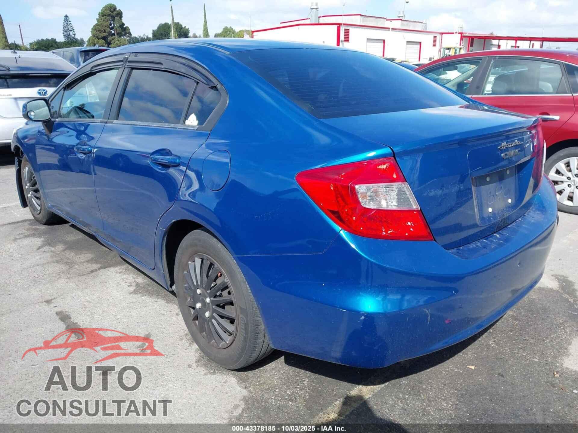 HONDA CIVIC 2012 - 19XFB2F54CE335762