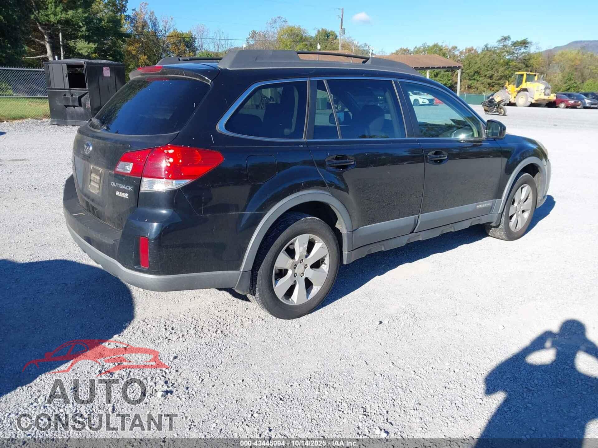 SUBARU OUTBACK 2012 - 4S4BRBGC8C3238123