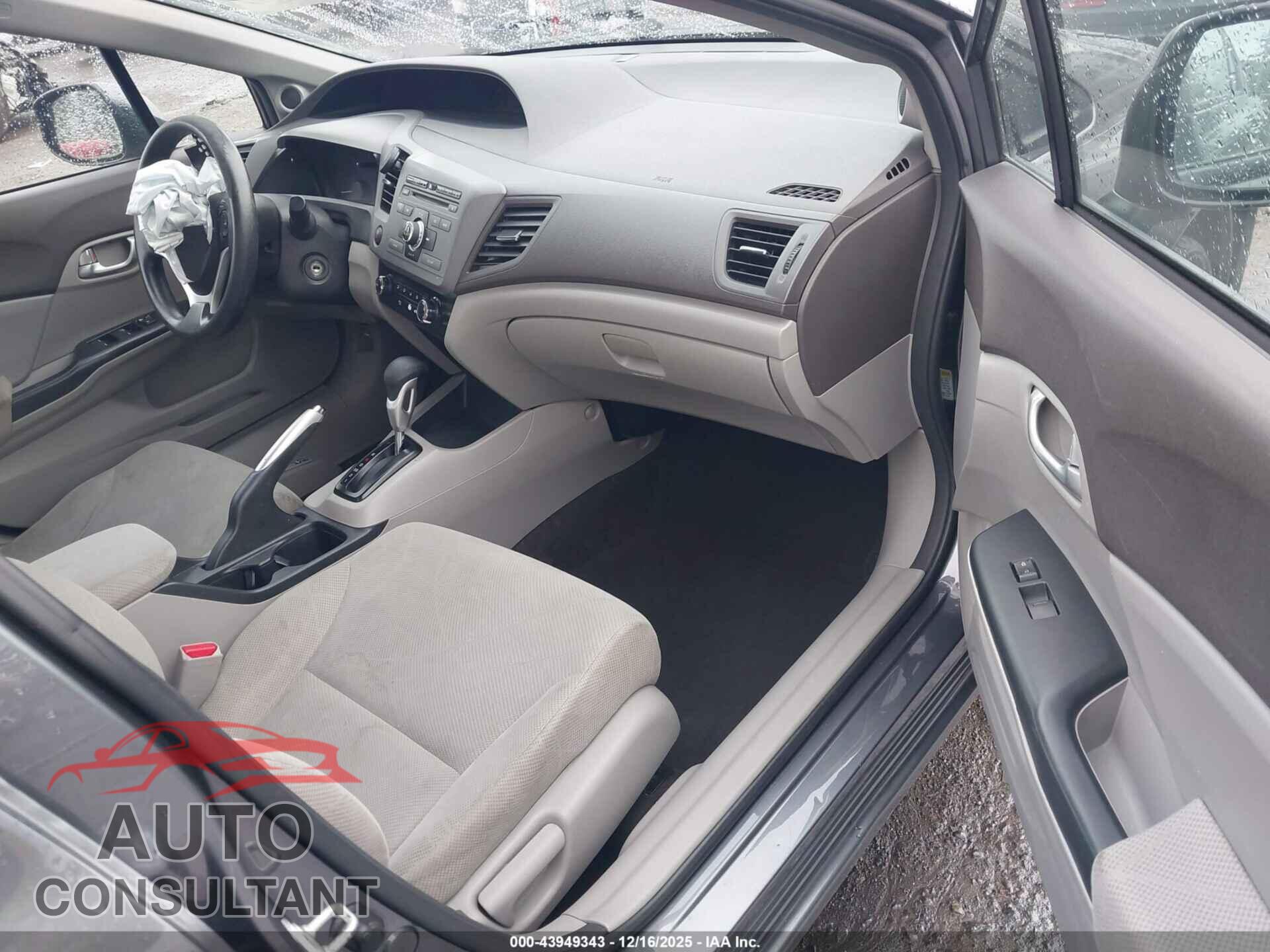 HONDA CIVIC 2012 - 19XFB2F89CE329434