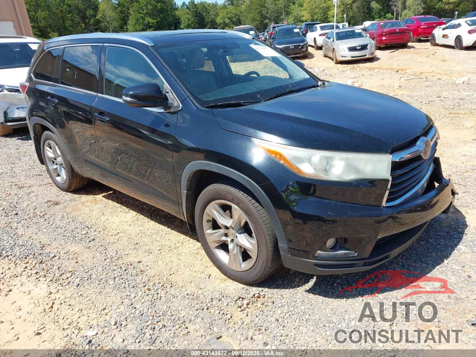 TOYOTA HIGHLANDER 2015 - 5TDDKRFH1FS073557