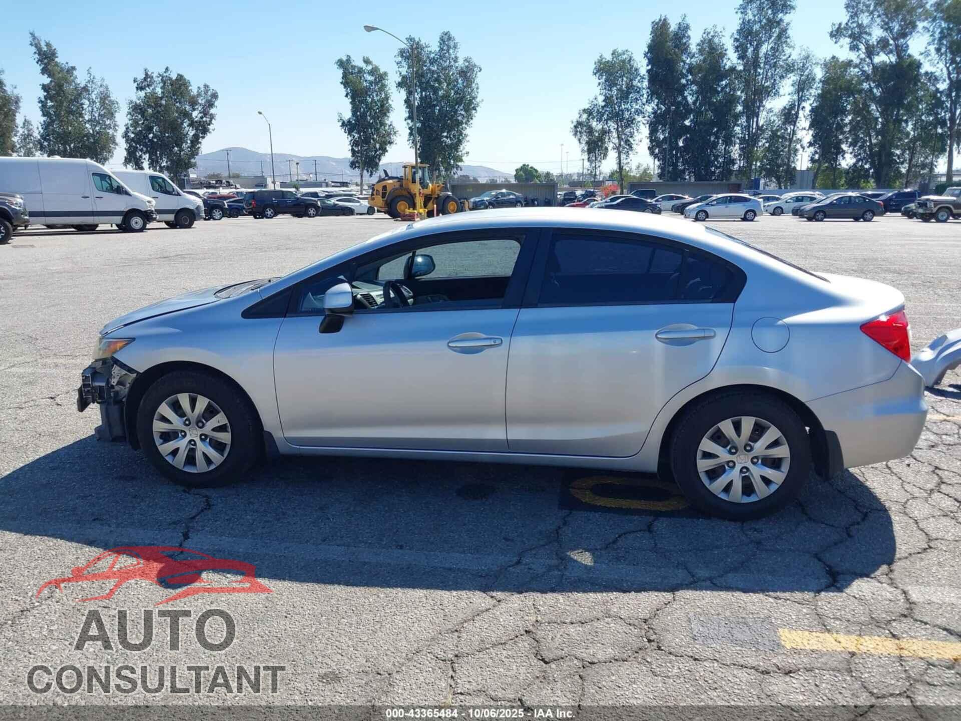HONDA CIVIC 2012 - 19XFB2F59CE336521