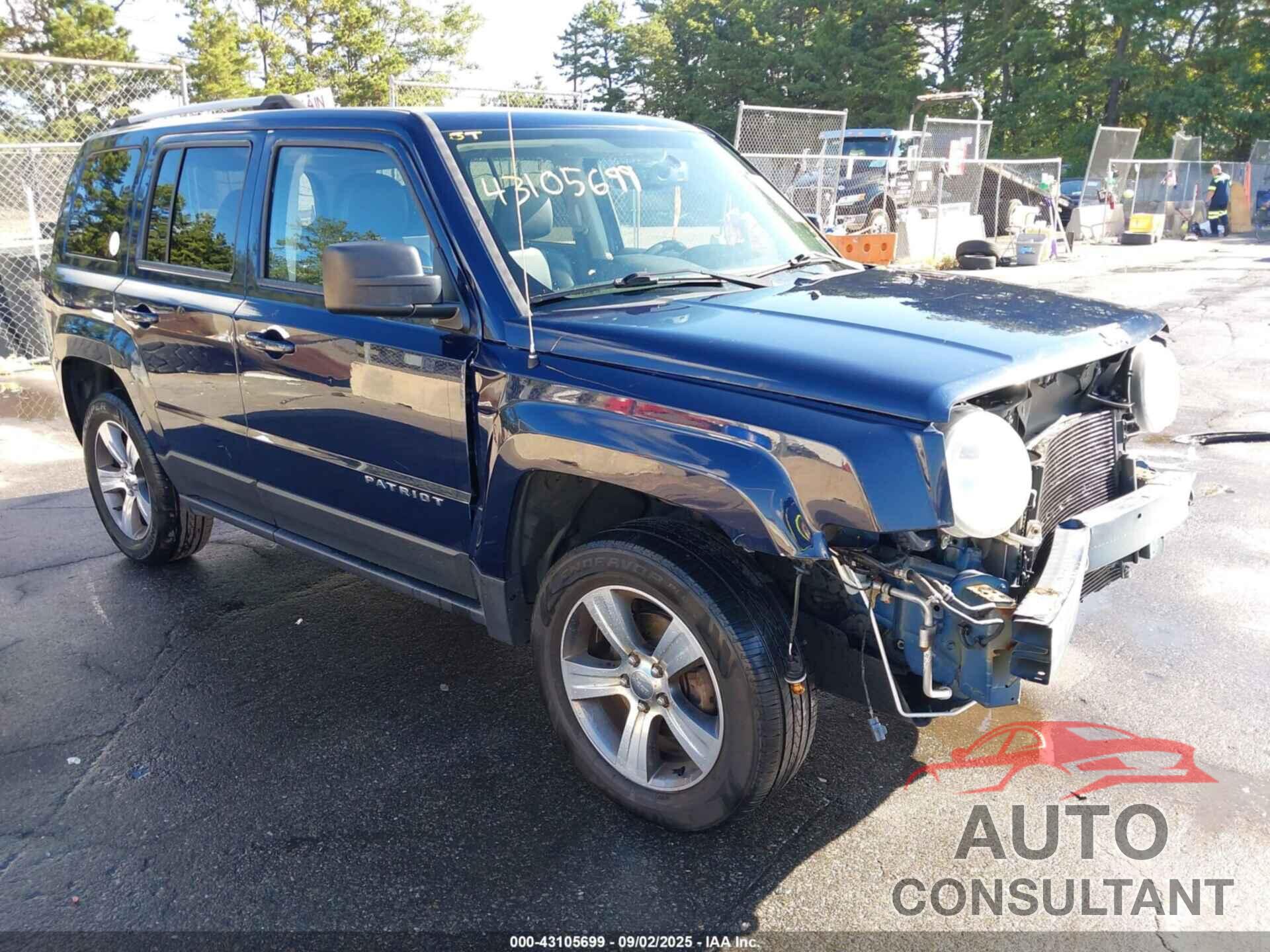 JEEP PATRIOT 2017 - 1C4NJRFB6HD159447