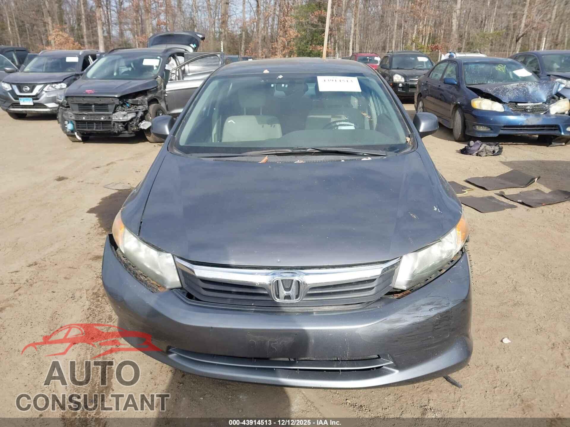 HONDA CIVIC 2012 - 2HGFB2F61CH329173