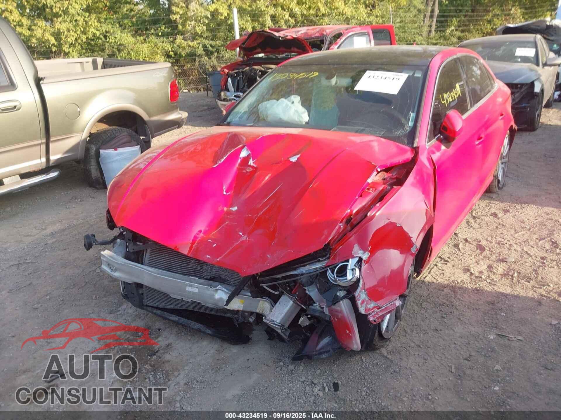 AUDI A3 2016 - WAUC7GFF0G1049908
