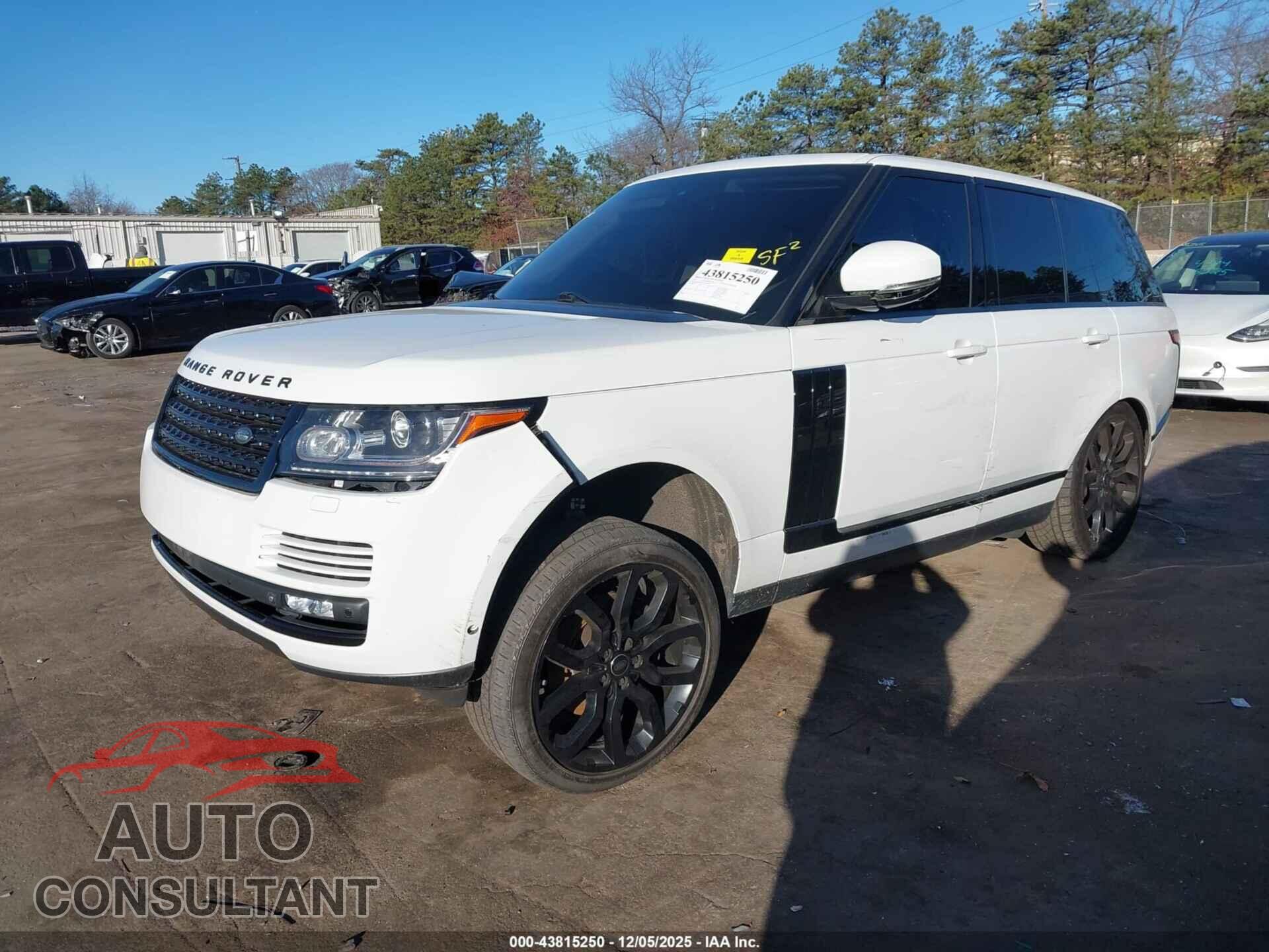 LAND ROVER RANGE ROVER 2015 - SALGS2VF6FA206422