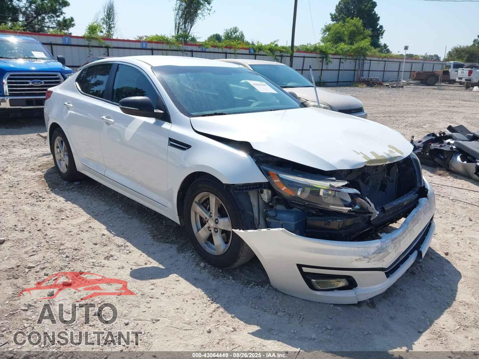KIA OPTIMA 2015 - KNAGM4A74F5597667