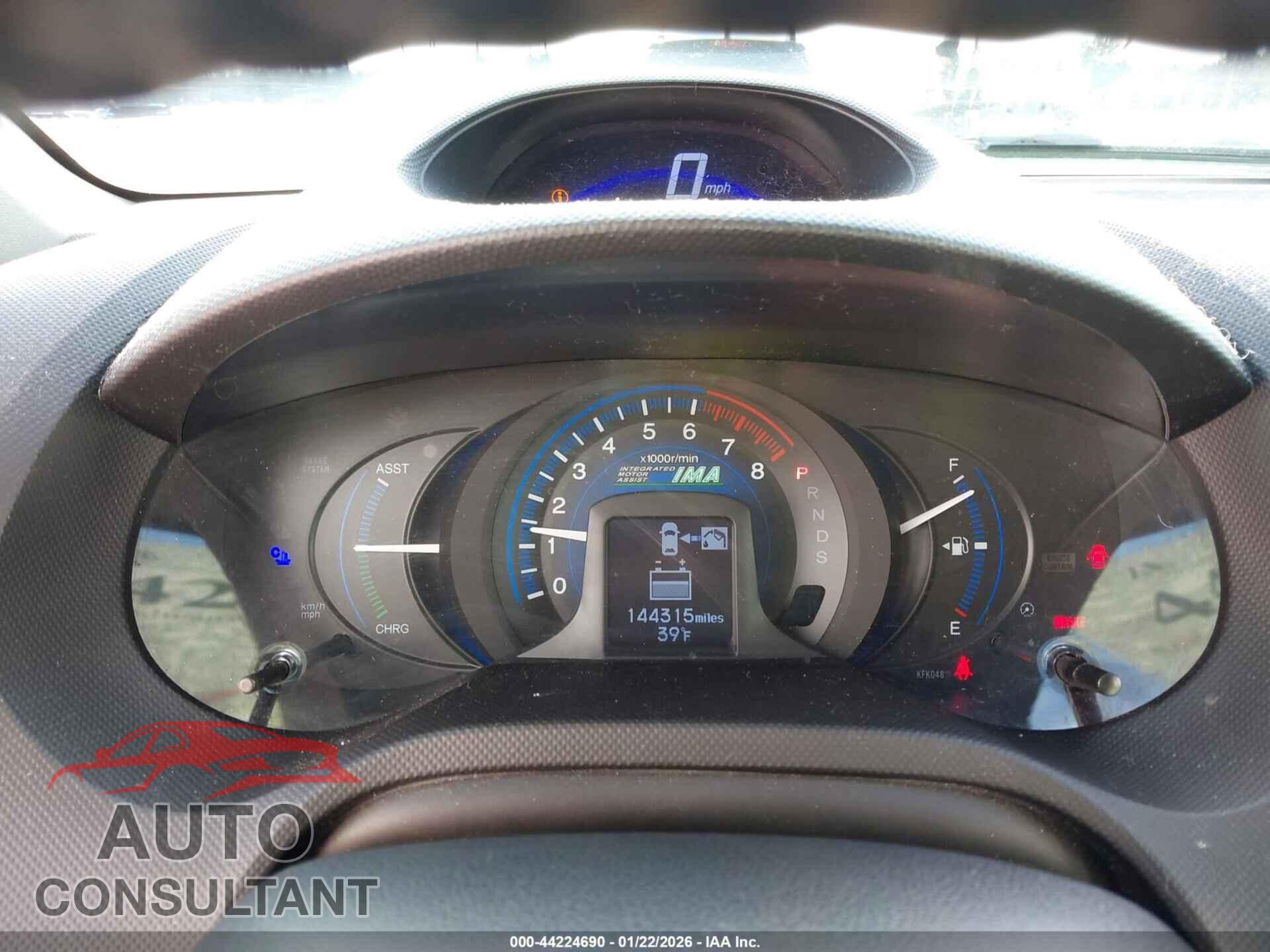 HONDA INSIGHT 2012 - JHMZE2H74CS004467