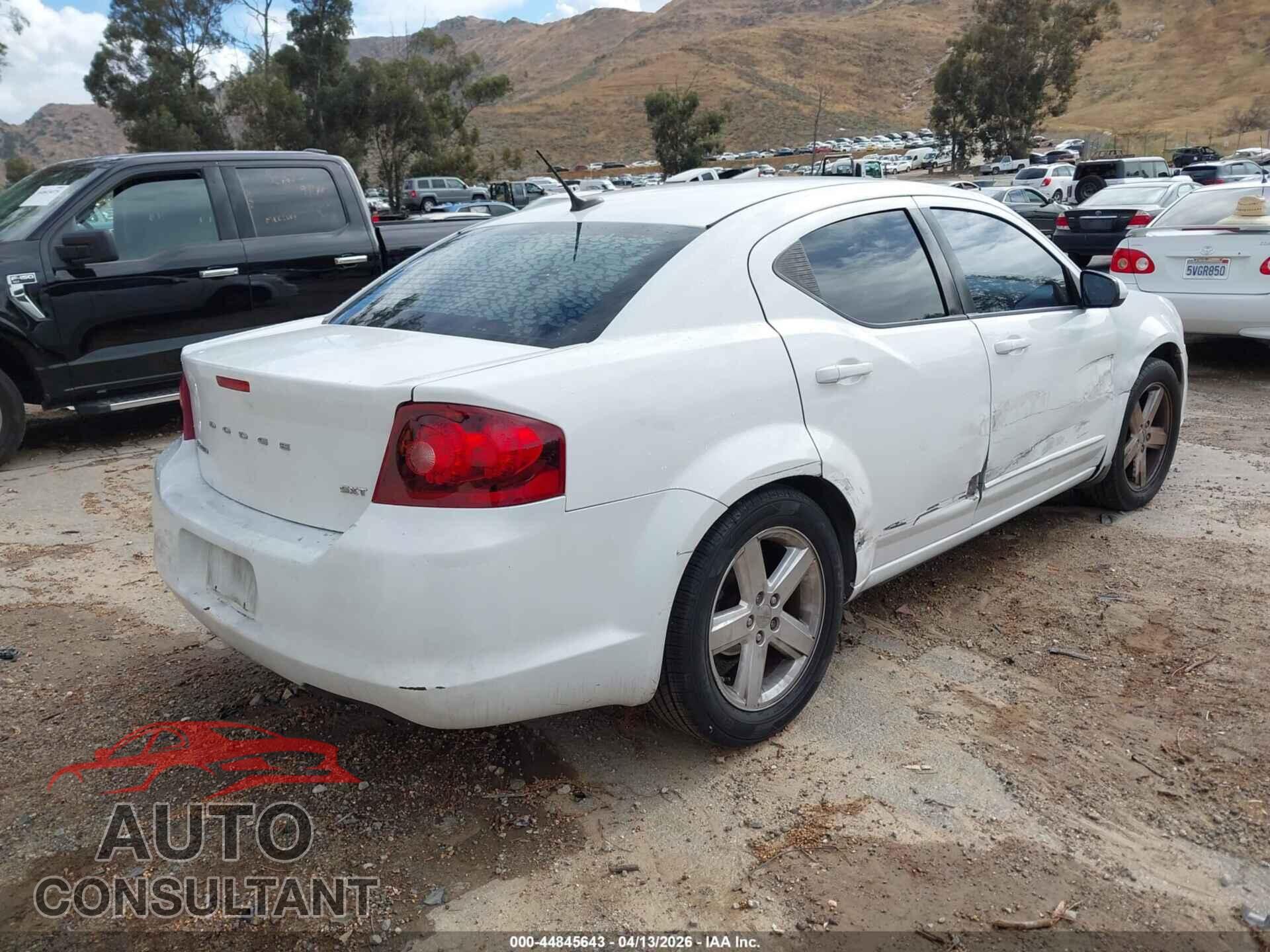 DODGE AVENGER 2013 - 1C3CDZCB8DN665664