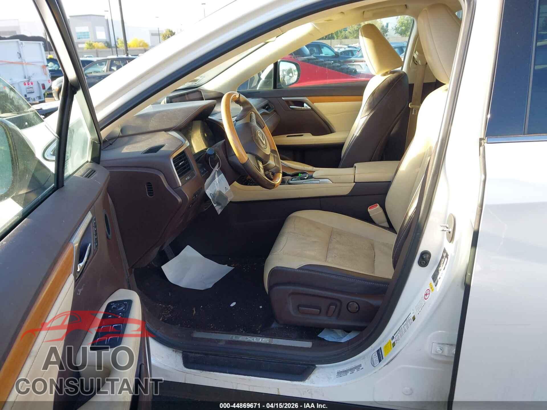 LEXUS RX 350 2017 - 2T2ZZMCA0HC048247