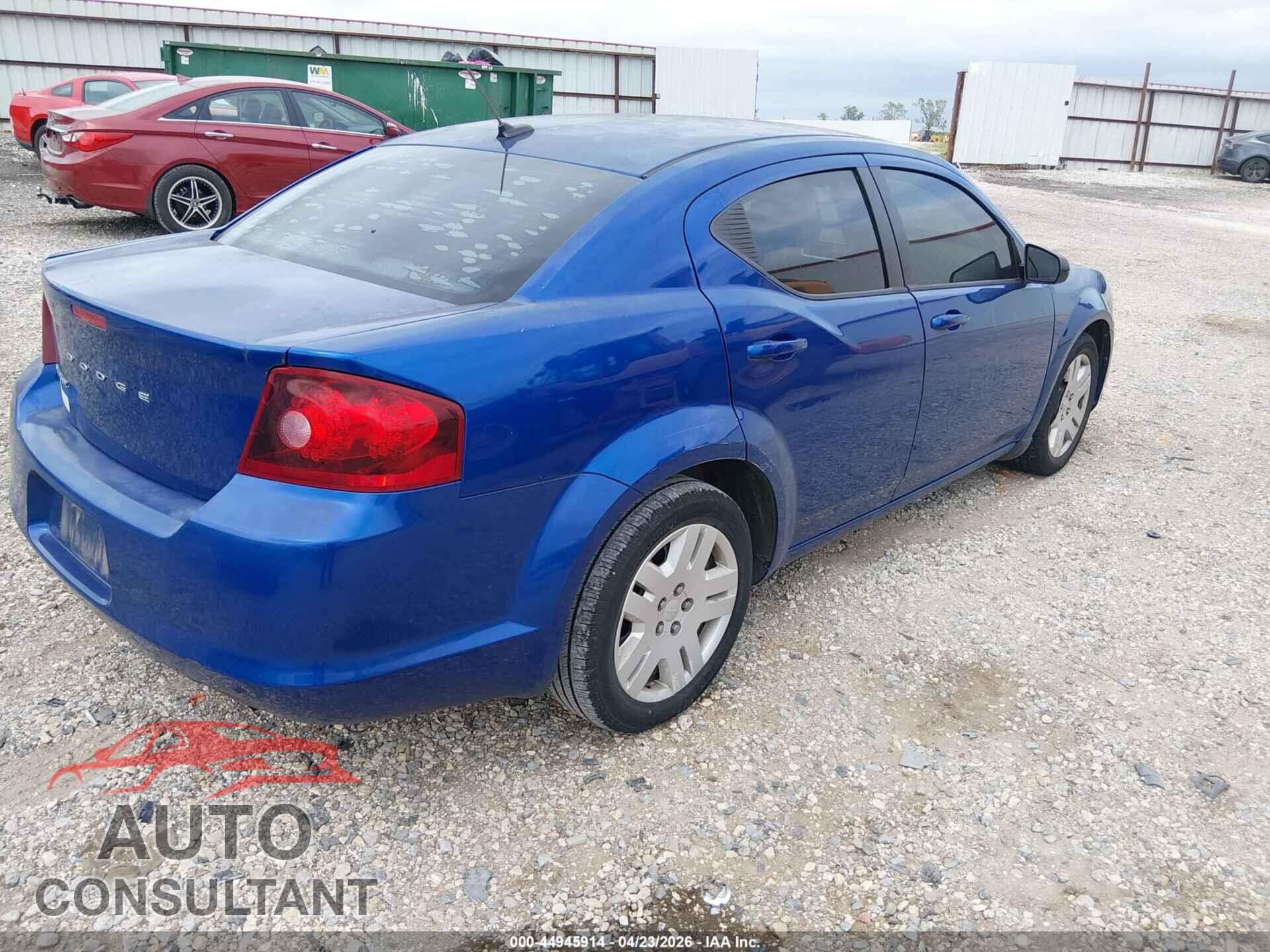 DODGE AVENGER 2013 - 1C3CDZAB0DN653317