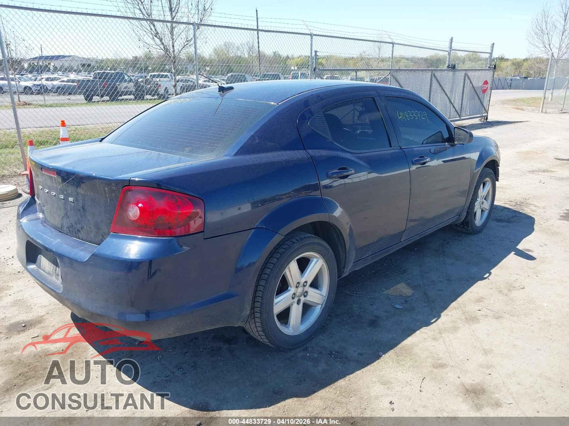 DODGE AVENGER 2013 - 1C3CDZAB9DN636838