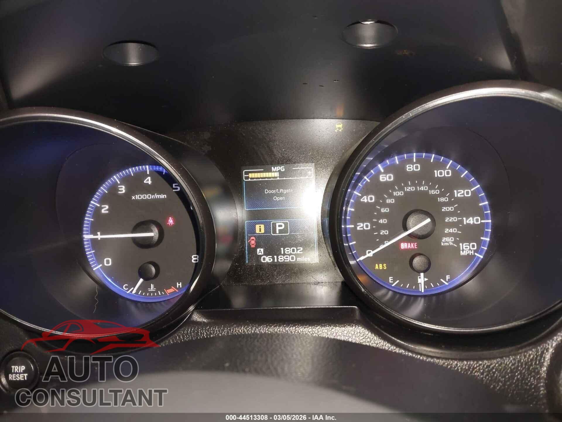 SUBARU OUTBACK 2017 - 4S4BSEKC8H3248347