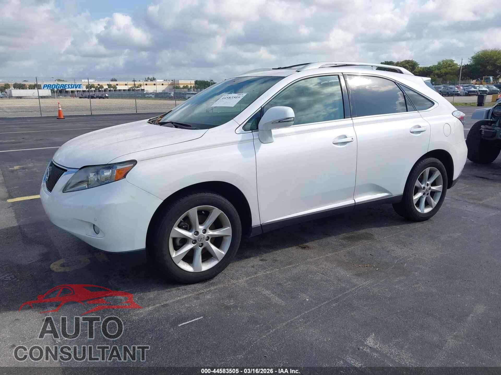 LEXUS RX 350 2011 - 2T2ZK1BA2BC060721