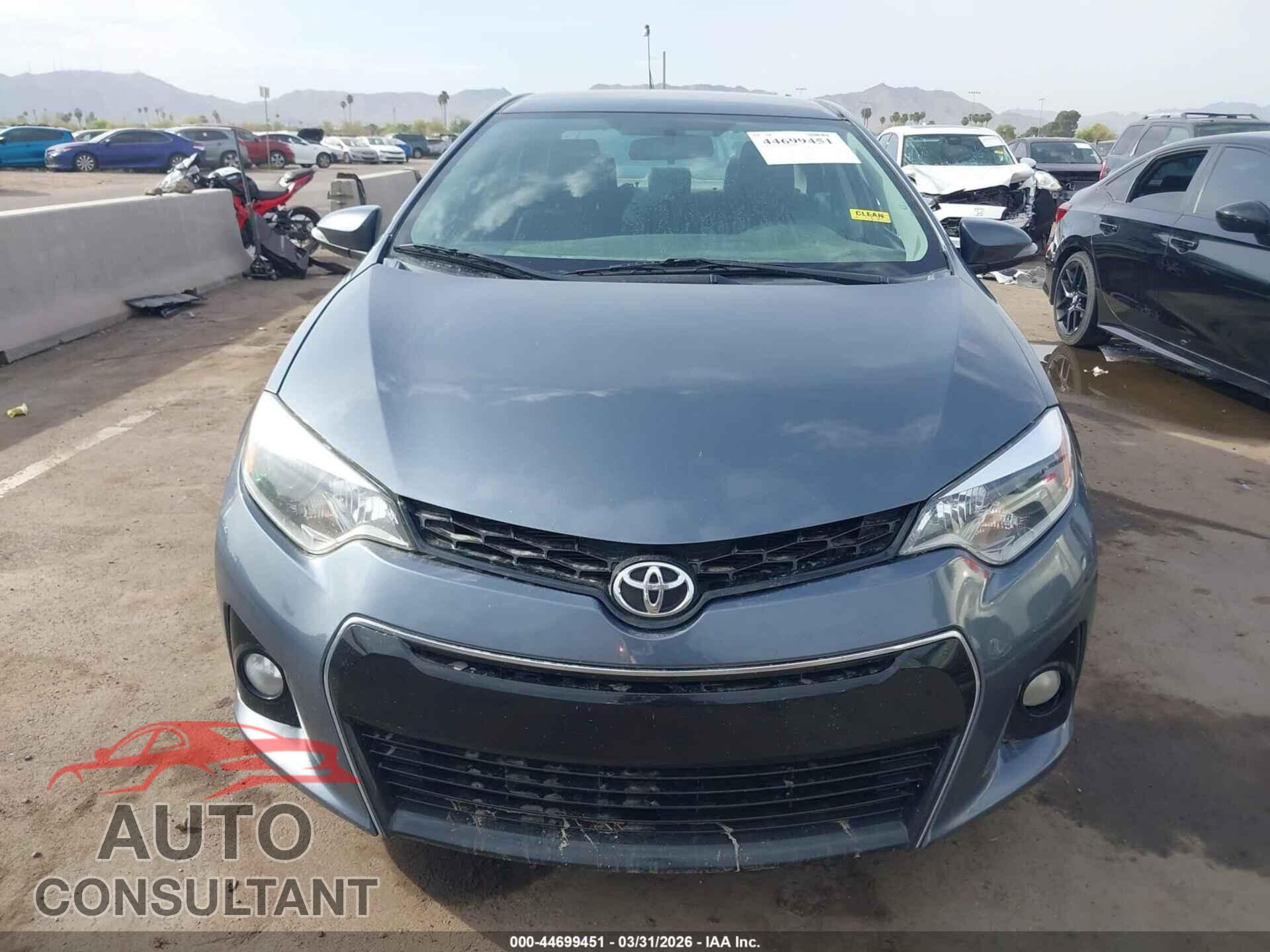 TOYOTA COROLLA 2014 - 2T1BURHE7EC212926