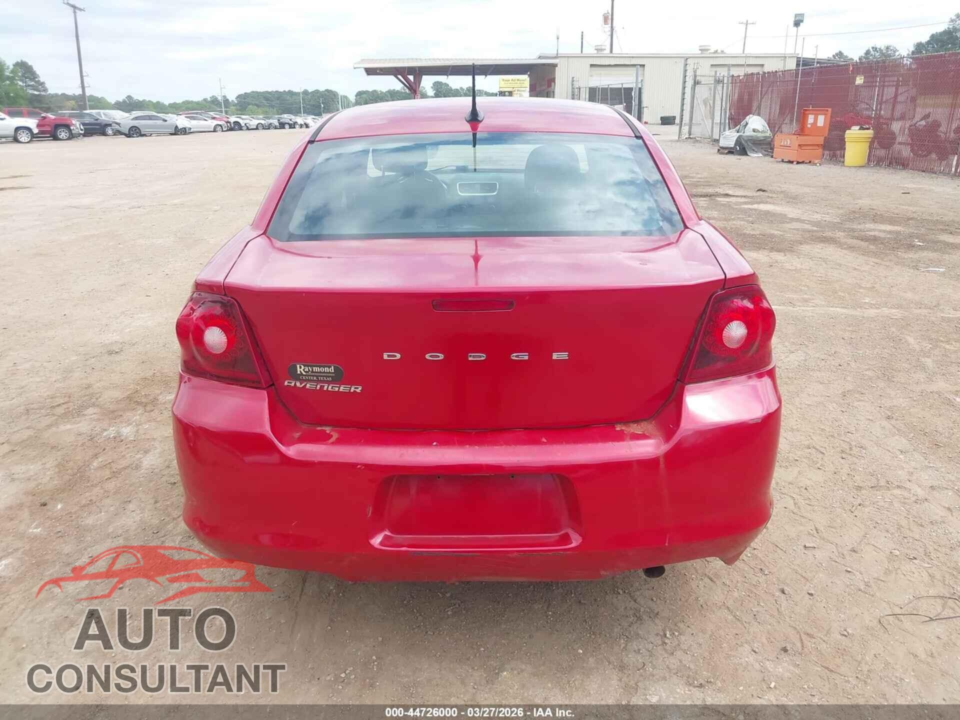 DODGE AVENGER 2013 - 1C3CDZAB7DN651015