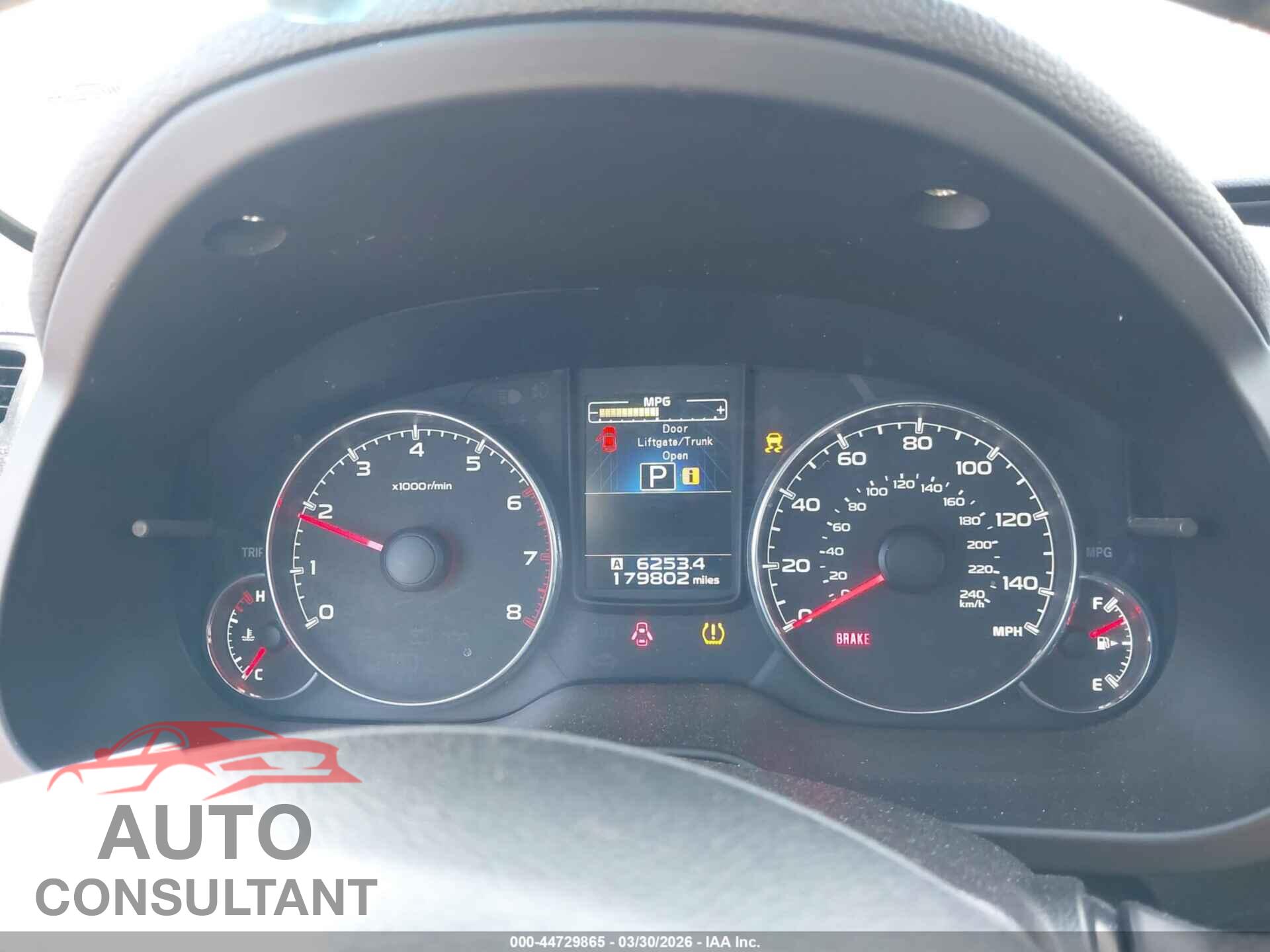SUBARU OUTBACK 2013 - 4S4BRBSC3D3286802
