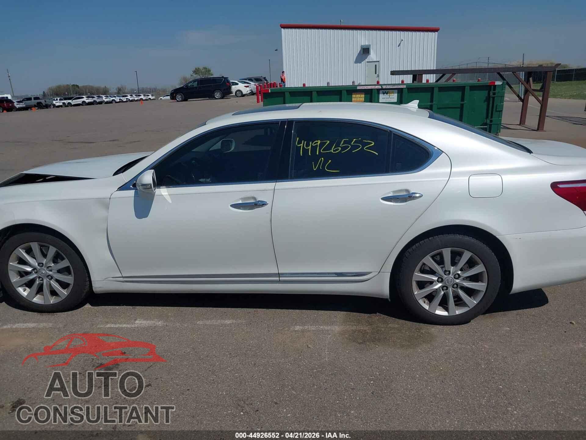 LEXUS LS 460 2011 - JTHCL5EF8B5009208