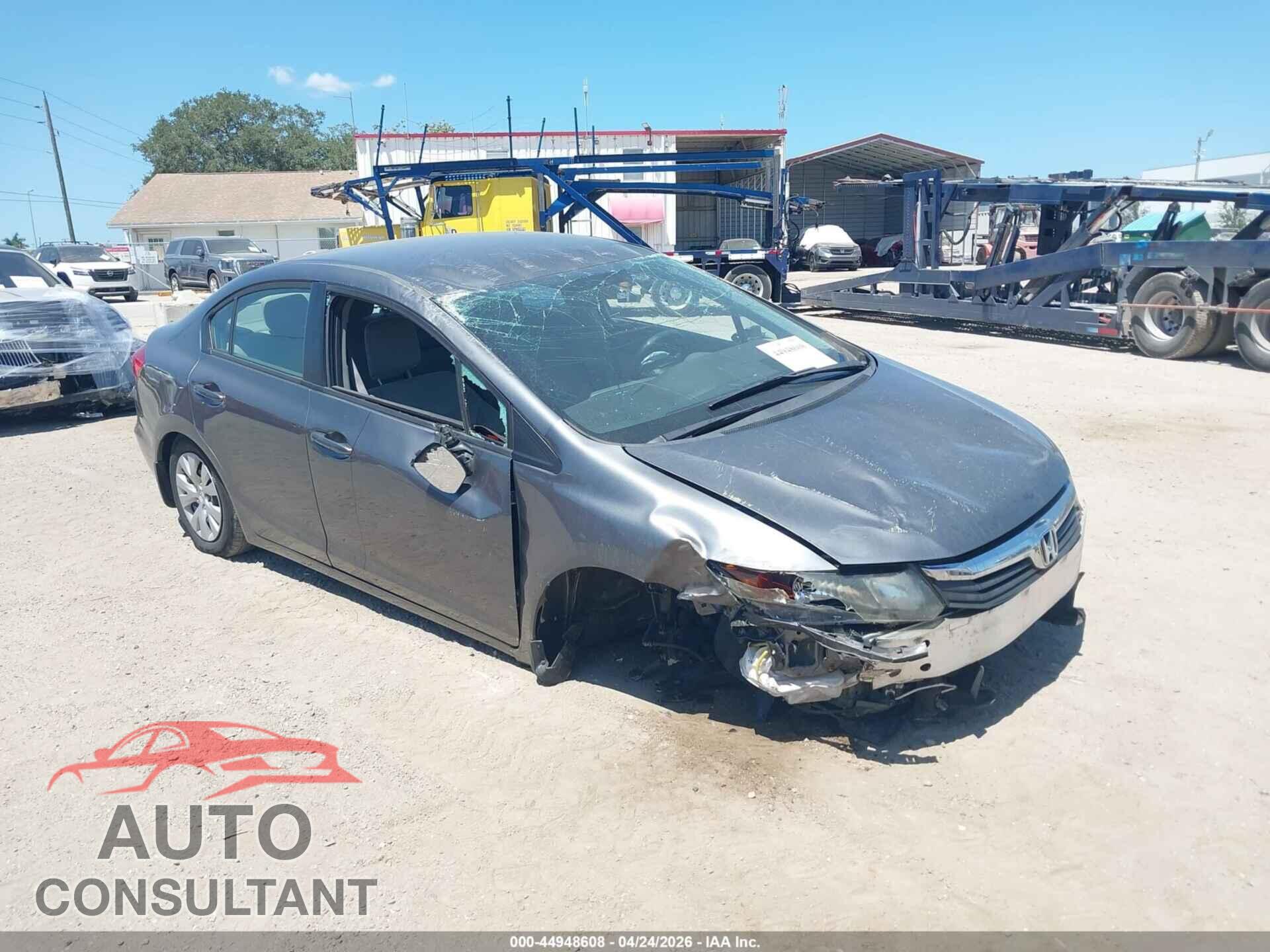 HONDA CIVIC 2012 - 19XFB2F51CE010518