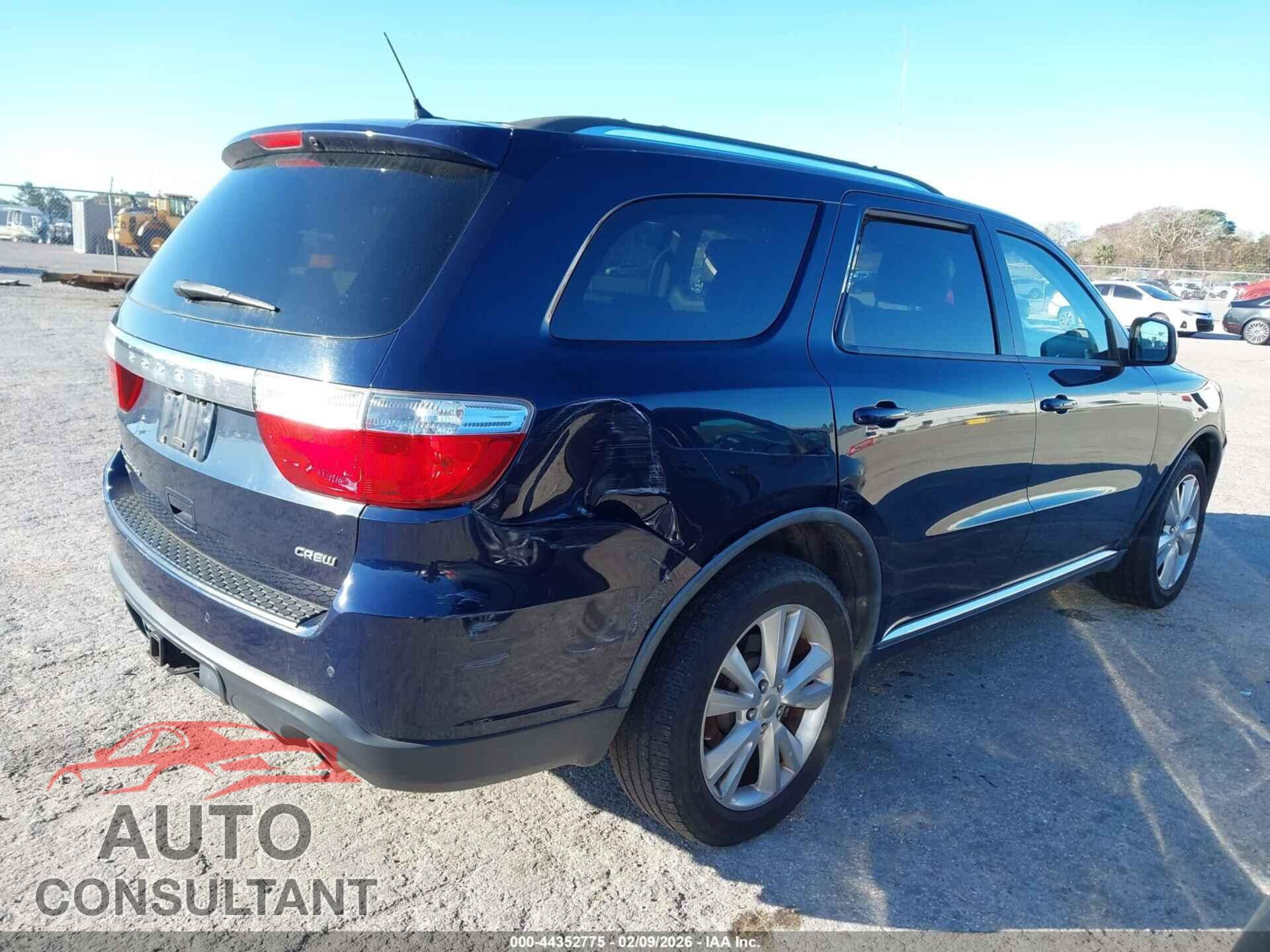 DODGE DURANGO 2012 - 1C4SDJDT0CC163600