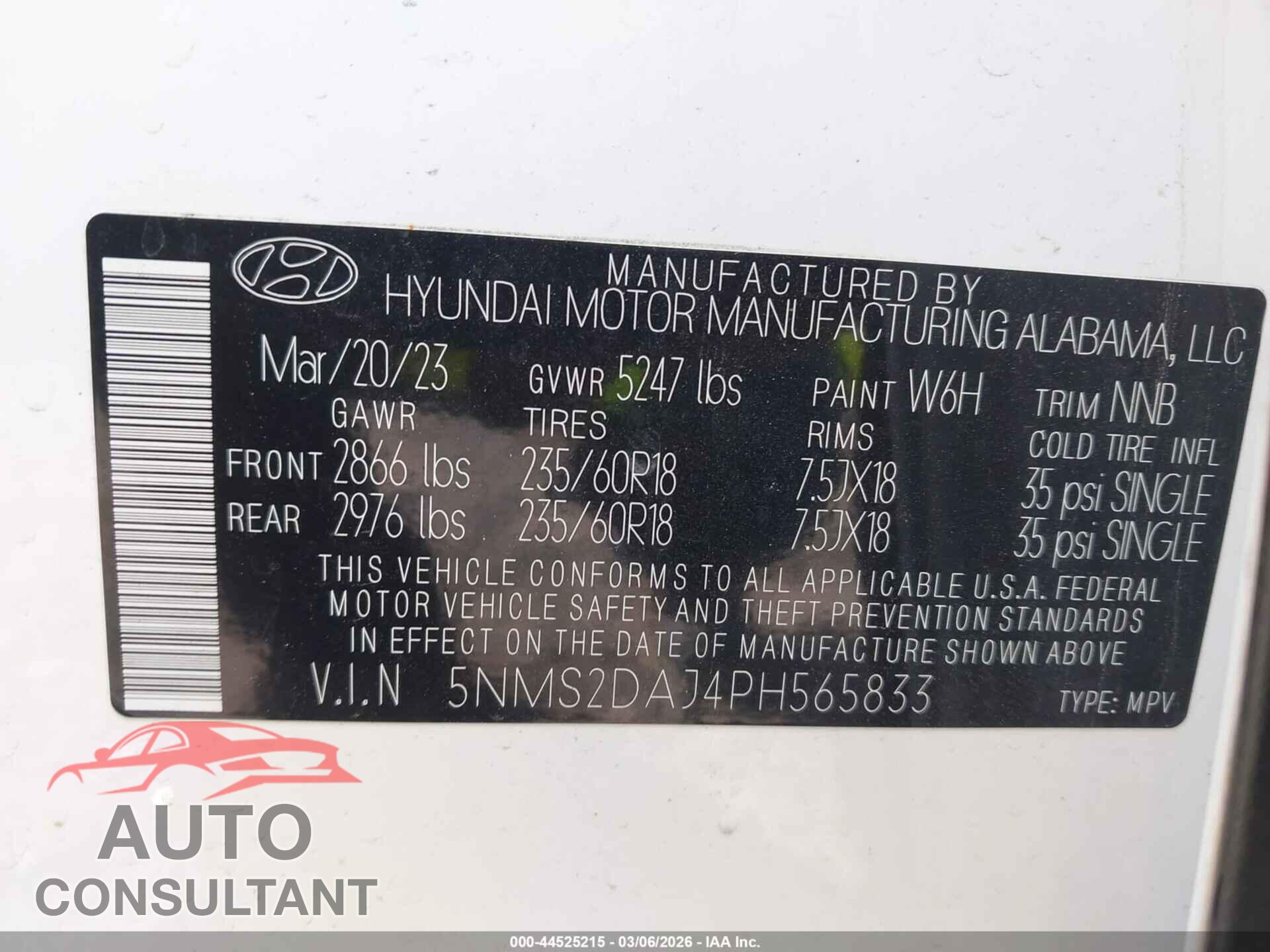 HYUNDAI SANTA FE 2023 - 5NMS2DAJ4PH565833