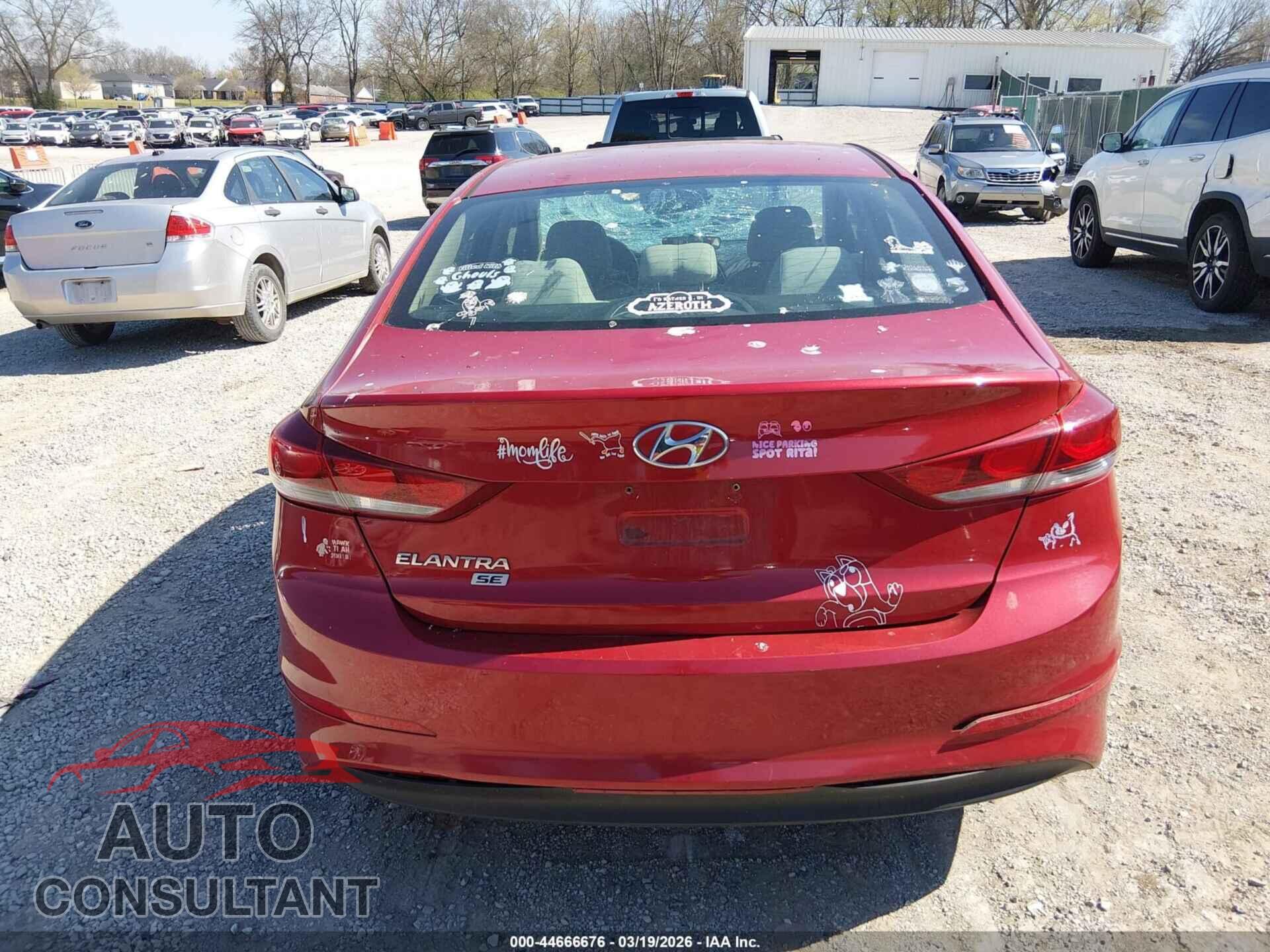 HYUNDAI ELANTRA 2018 - 5NPD74LF3JH257257