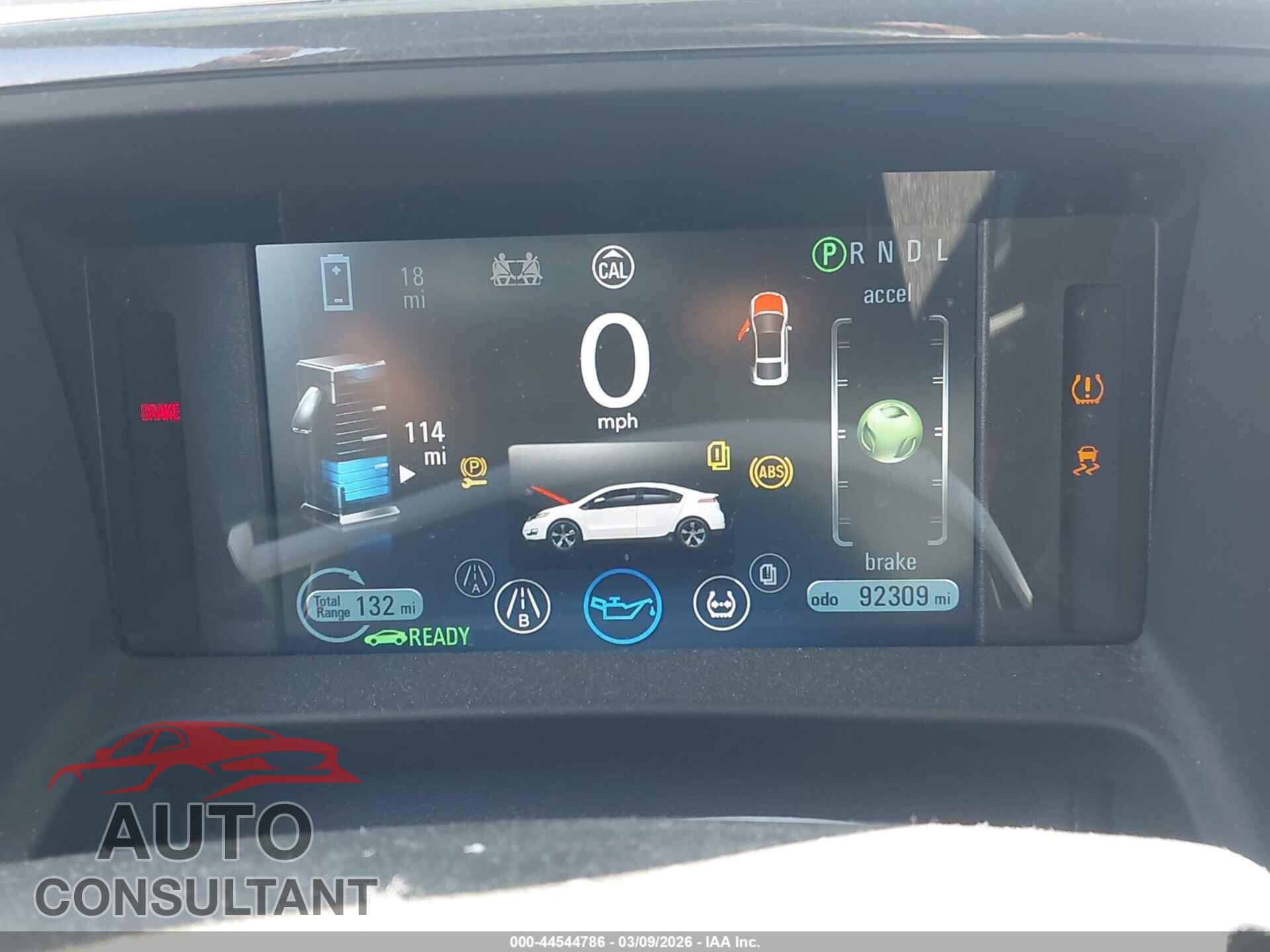 CHEVROLET VOLT 2012 - 1G1RD6E41CU109907