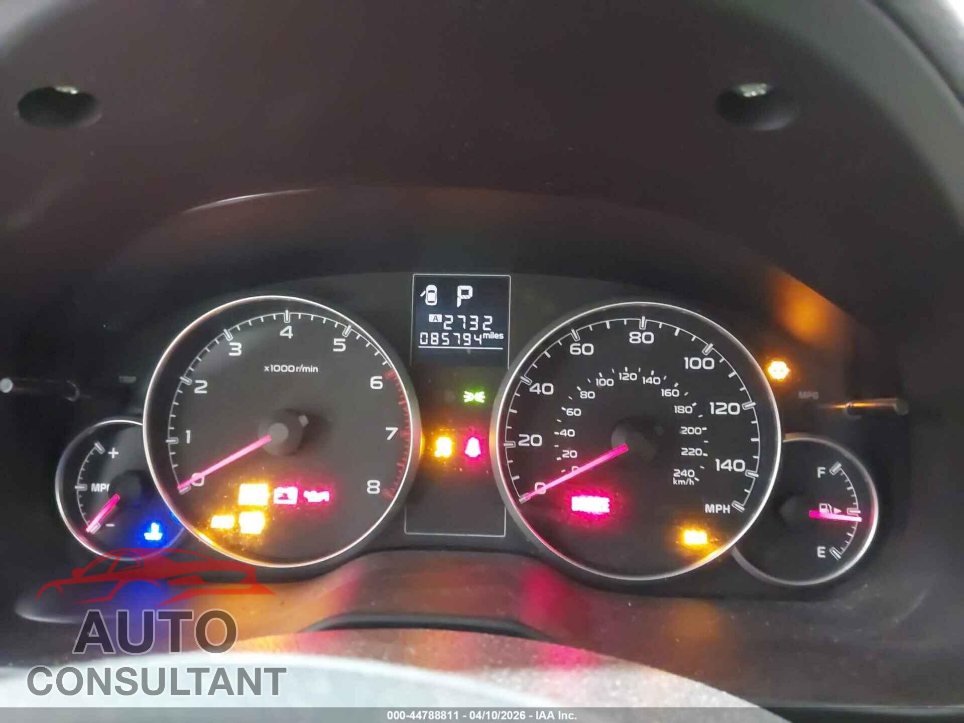 SUBARU OUTBACK 2014 - 4S4BRCDC3E3246417