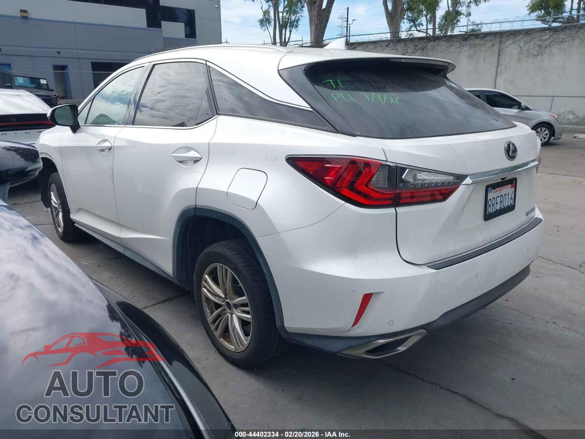 LEXUS RX 350 2017 - 2T2ZZMCA2HC050761