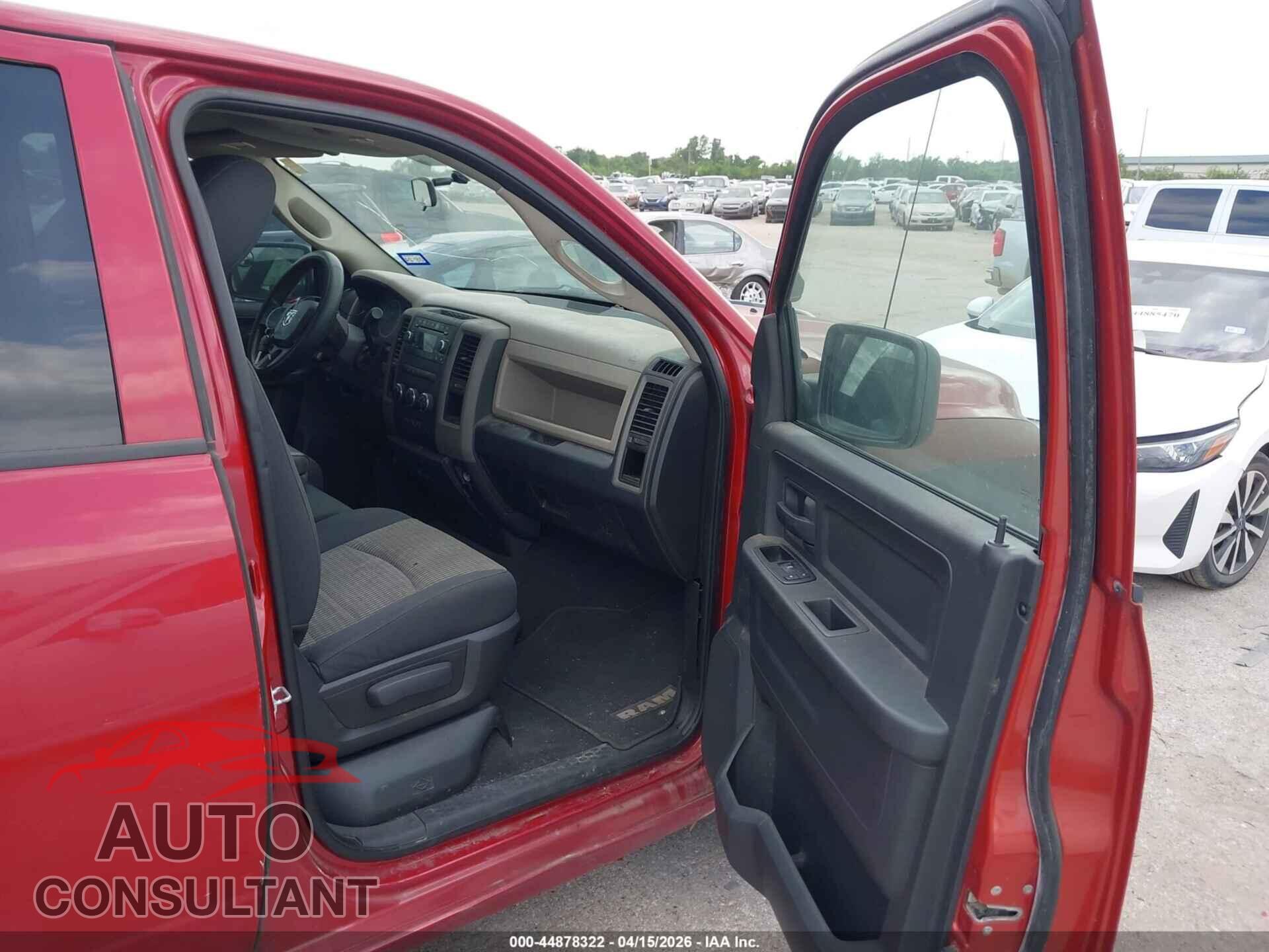 DODGE RAM 1500 2010 - 1D7RB1GP2AS196786